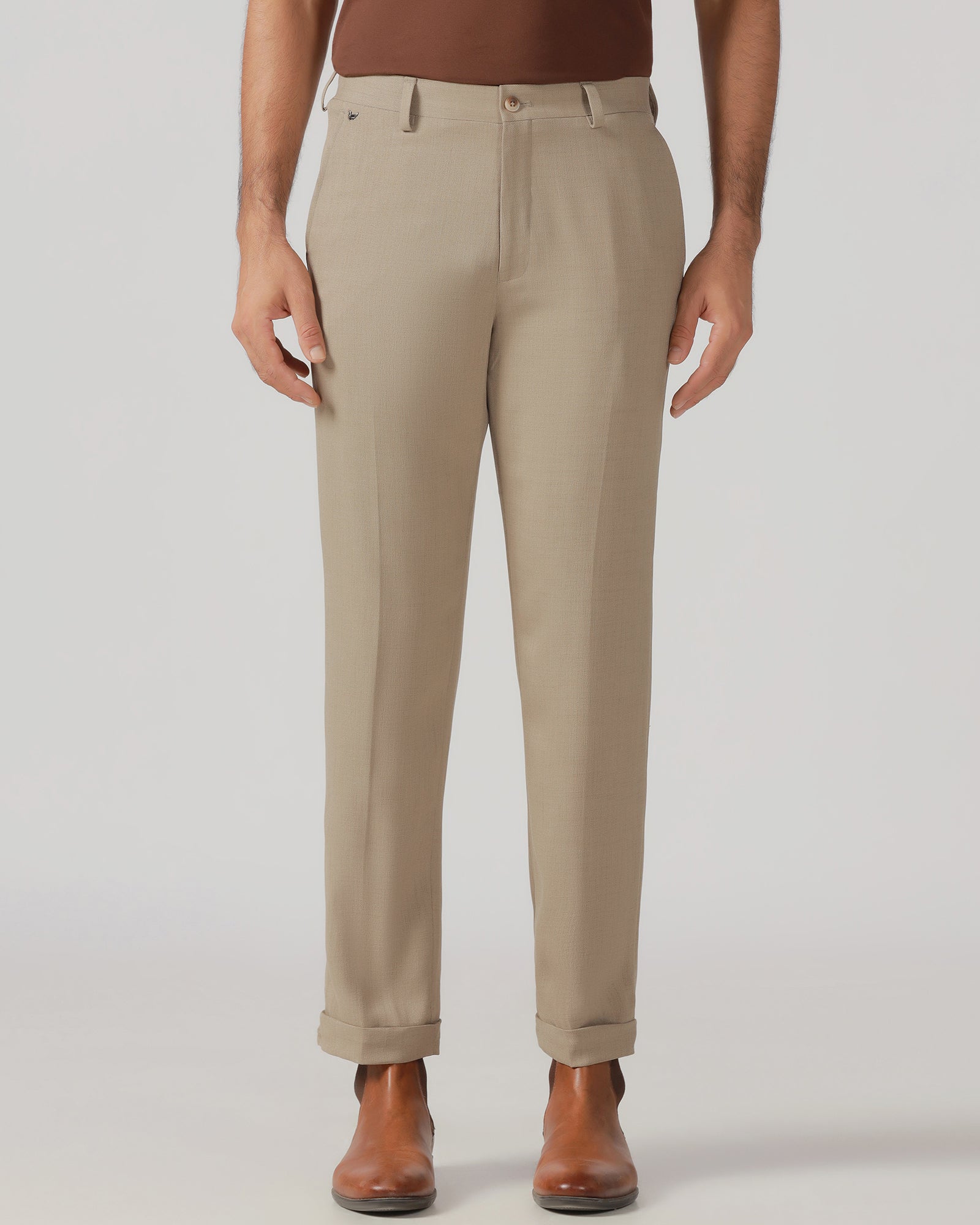 Mouse Relaxed Fit Textured Trouser - Oaksmith