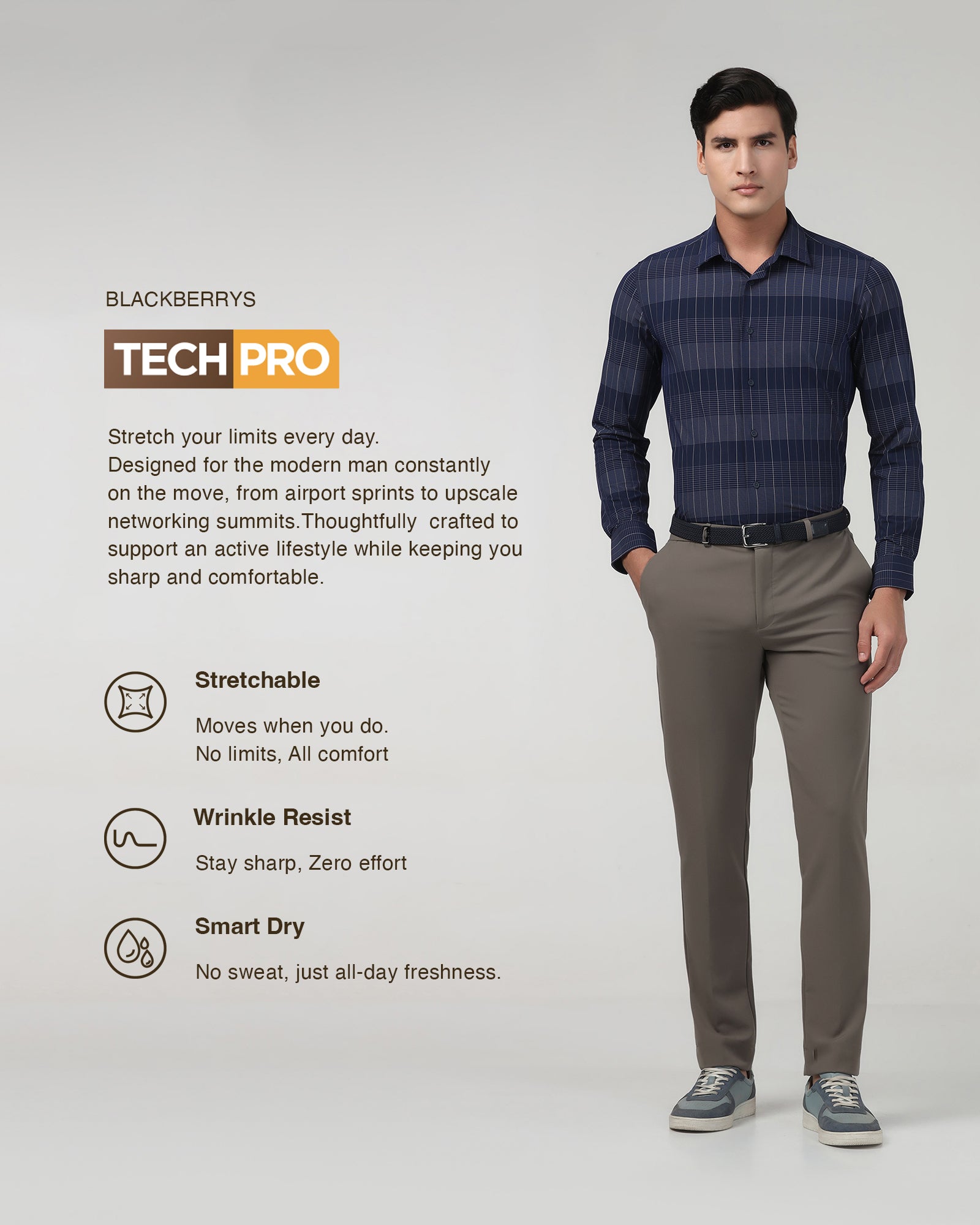 Mouse TechPro Solid Trouser - Ashley