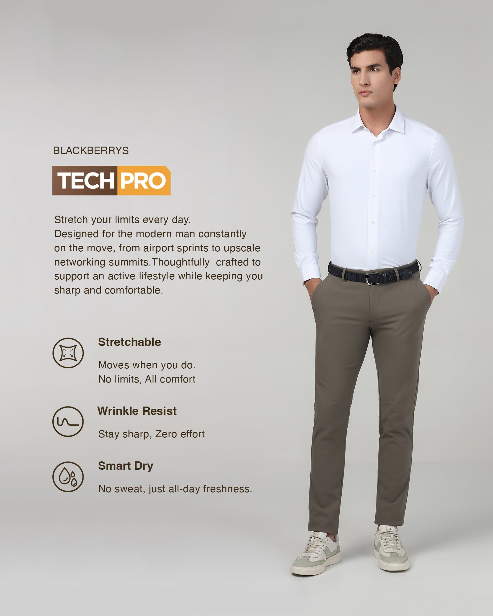 Mouse TechPro Textured Khakis - Guss