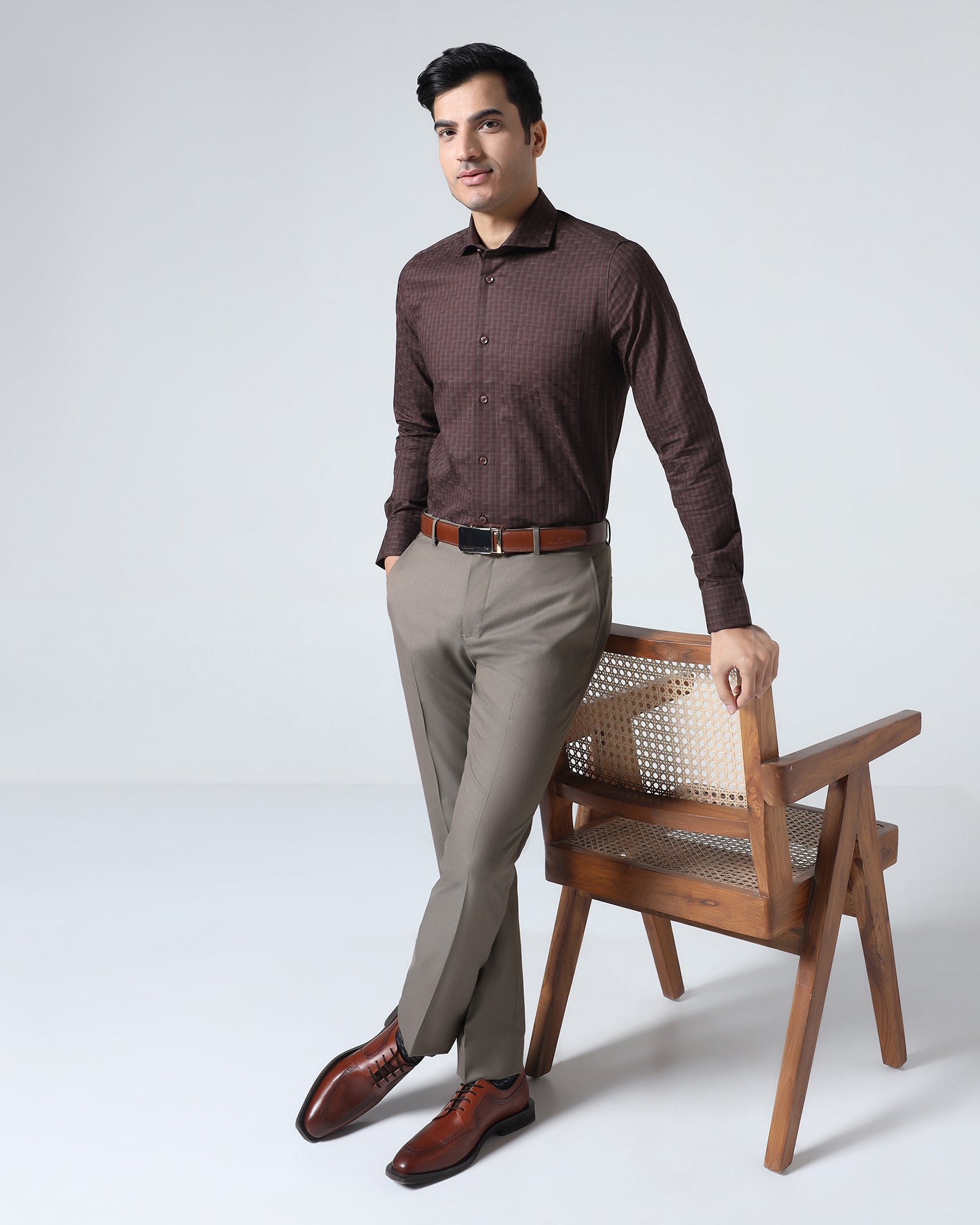 Mouse Textured Trouser - Peroni