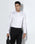 White Unwrinkle Solid Shirt - Sailor