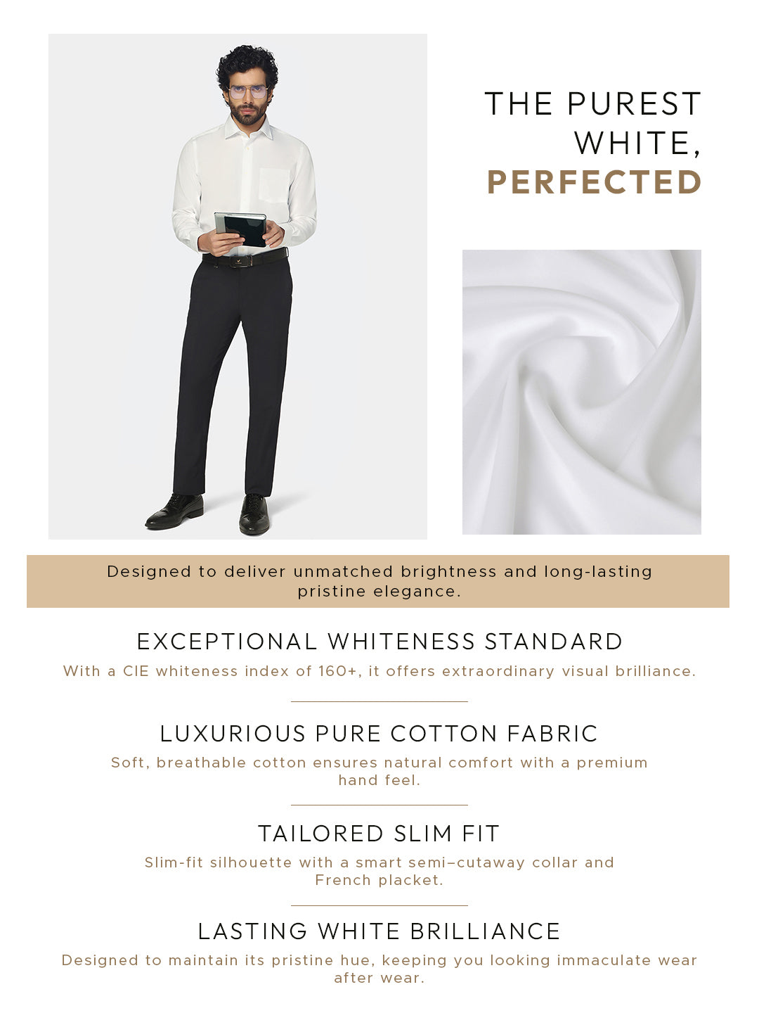 Must Haves Super White Solid Shirt - Soul