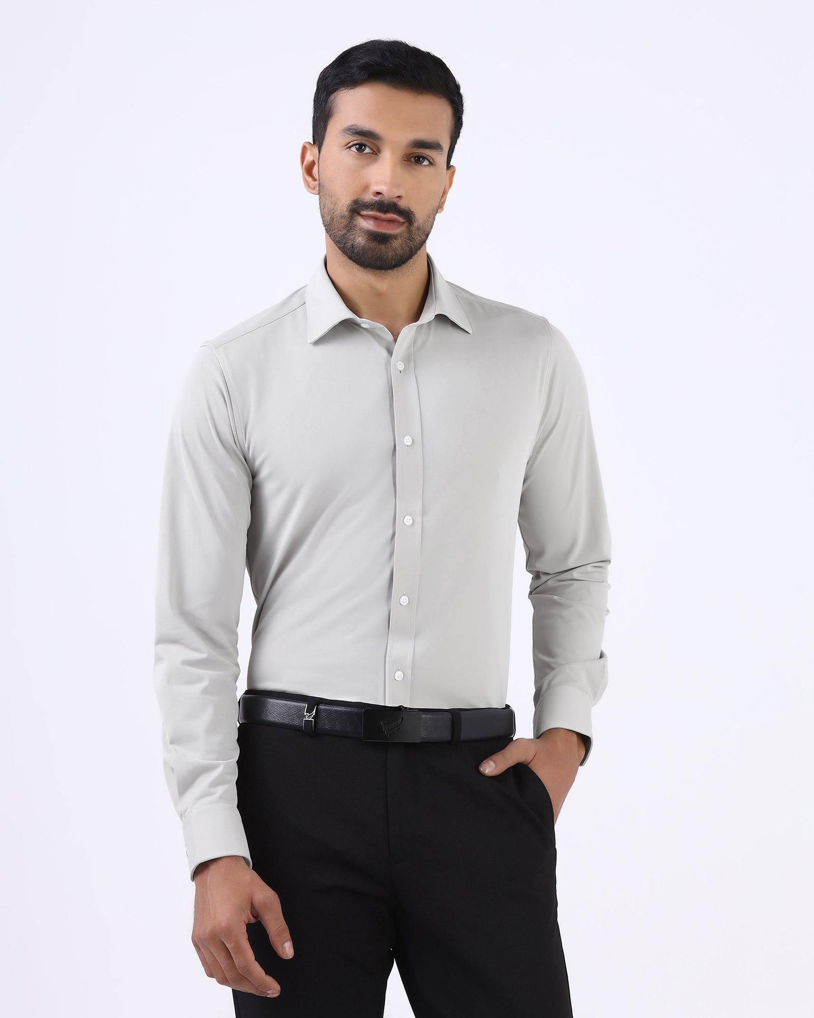 Natural Non Iron Solid Shirt - Electra E