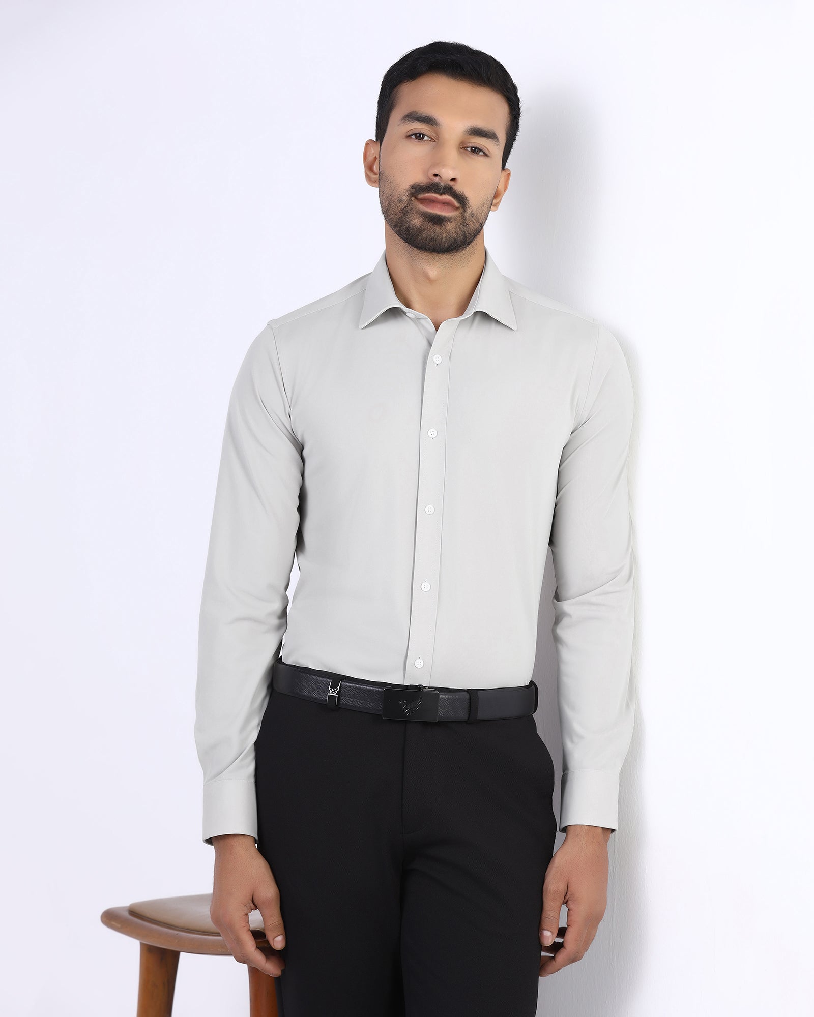 Natural Non Iron Solid Shirt - Electra E