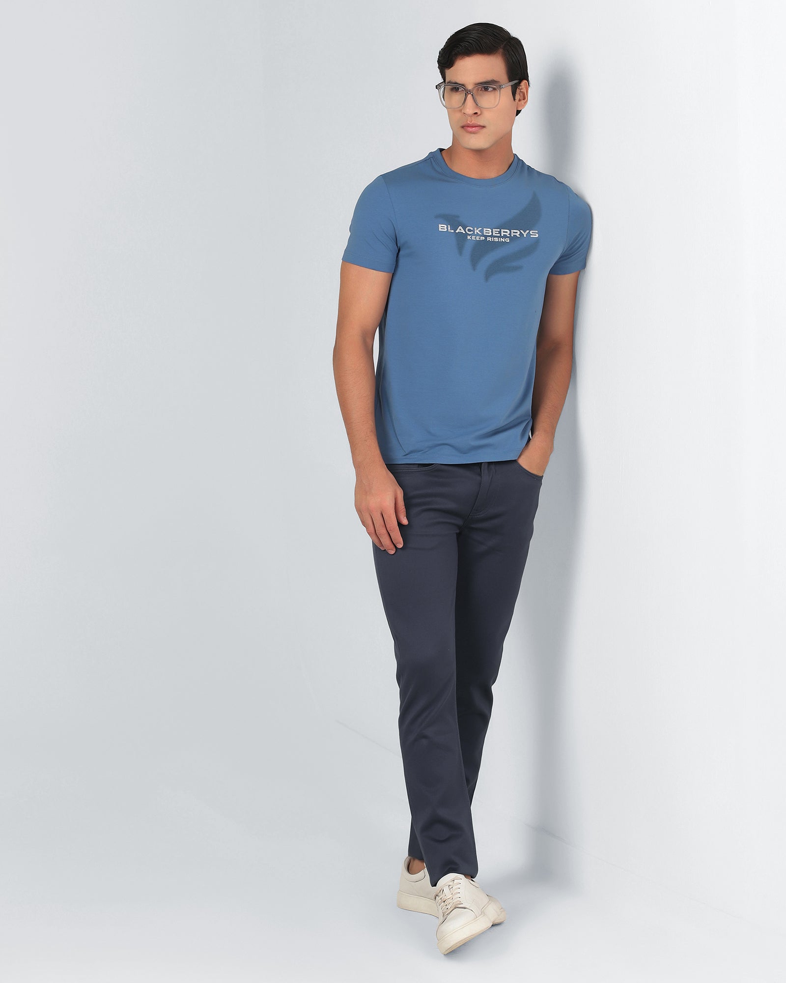 Navy Bleed Zero Slim Fit Jeans - Abto