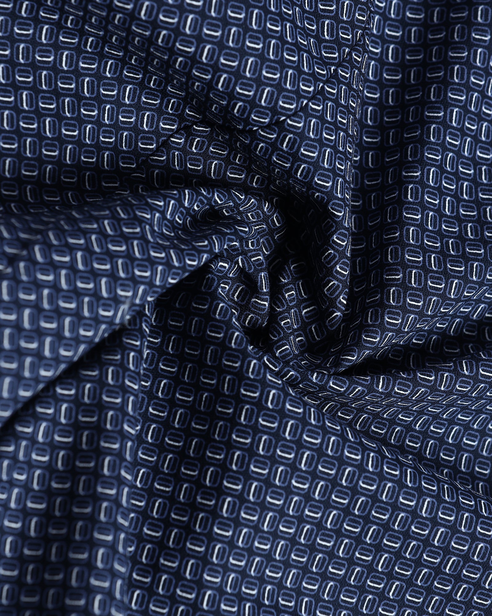 Navy Printed Shirt - Cyrus