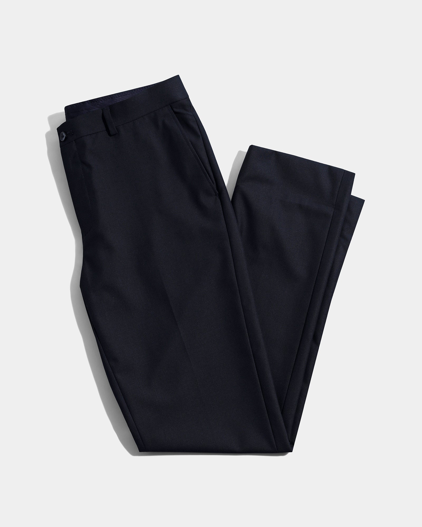 Navy Solid Trouser - Luis