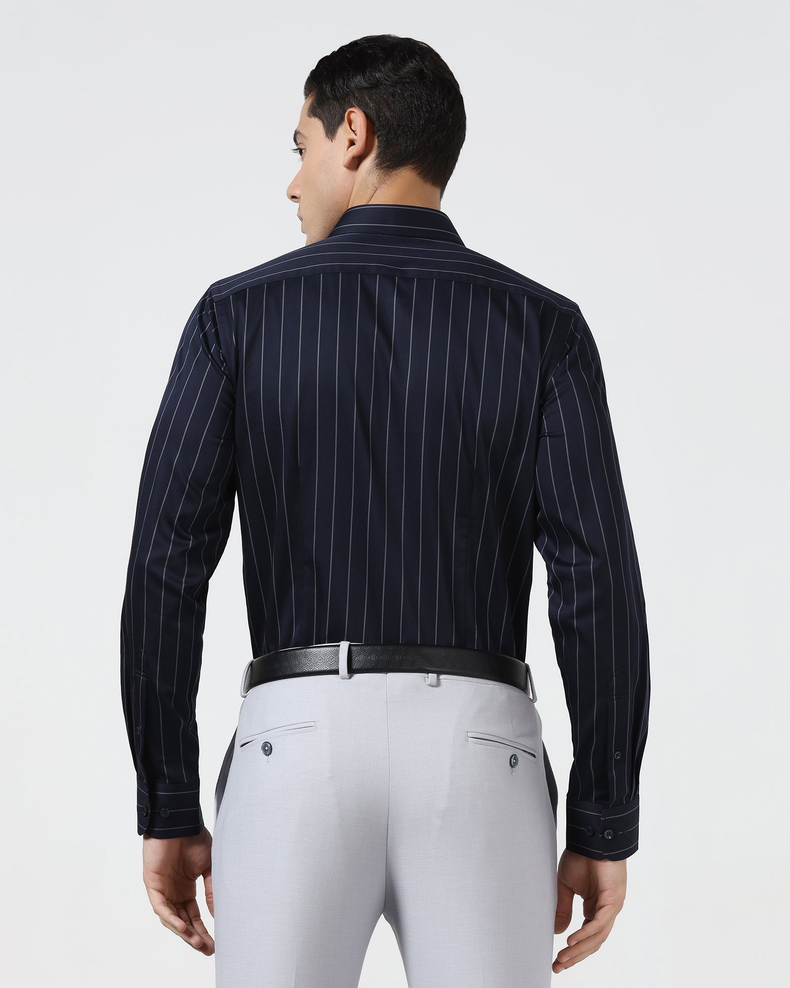 Navy Stripe Shirt - Route