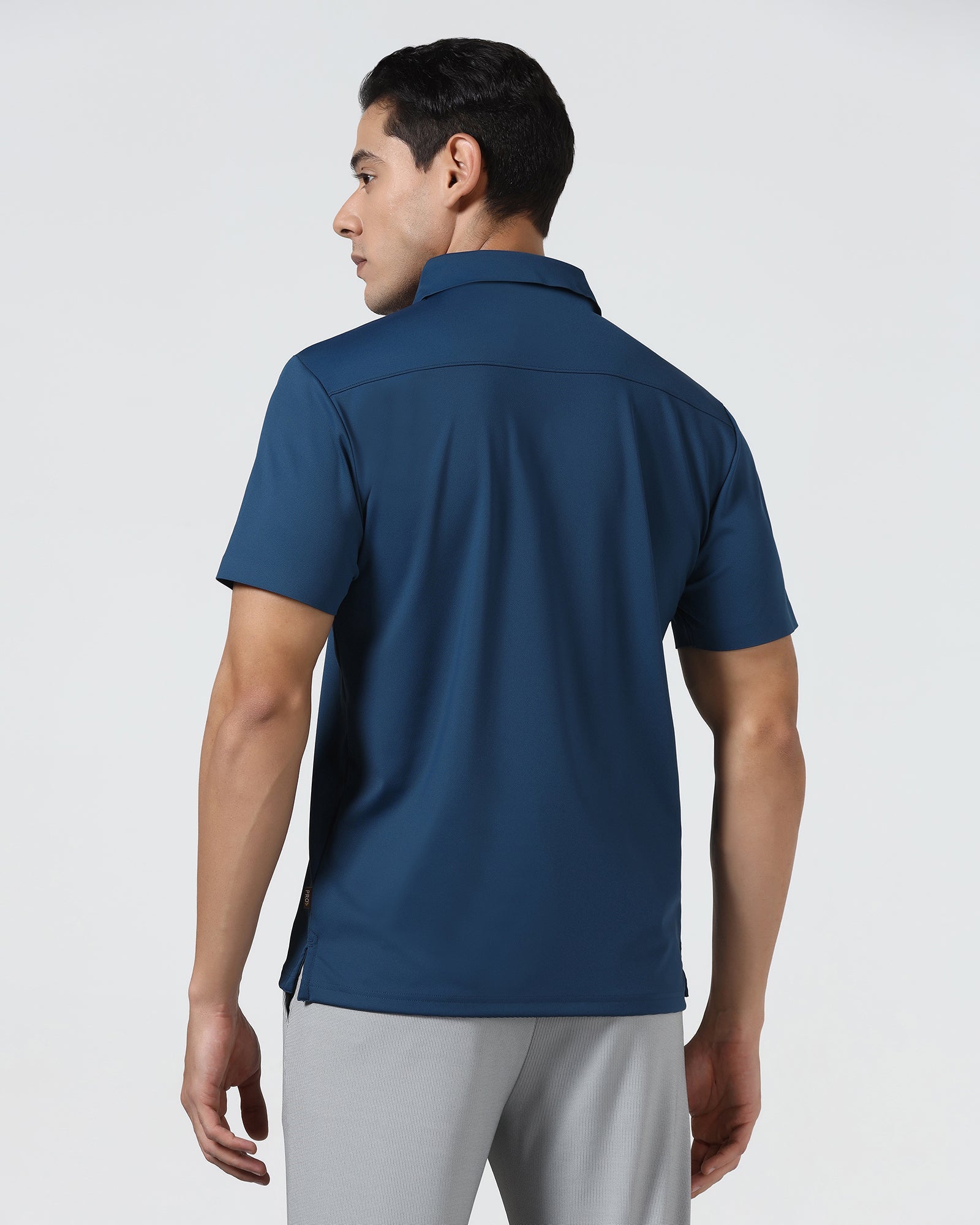 Navy TechPro Textured Polo - Hina