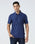 Navy Textured Polo - Peek