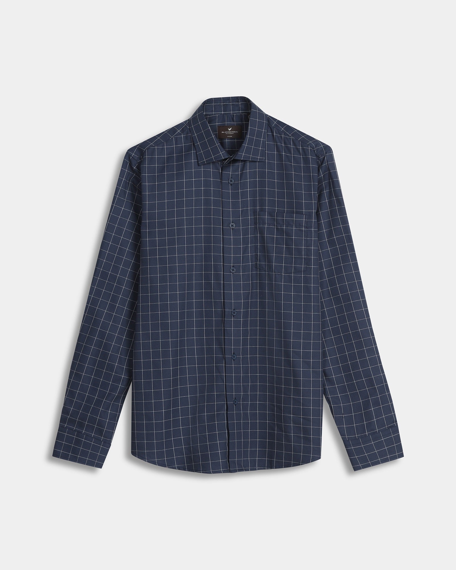 Navy Check Shirt