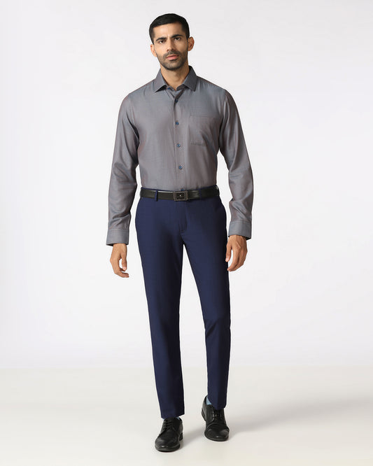 Navy Check Trouser - Baylor