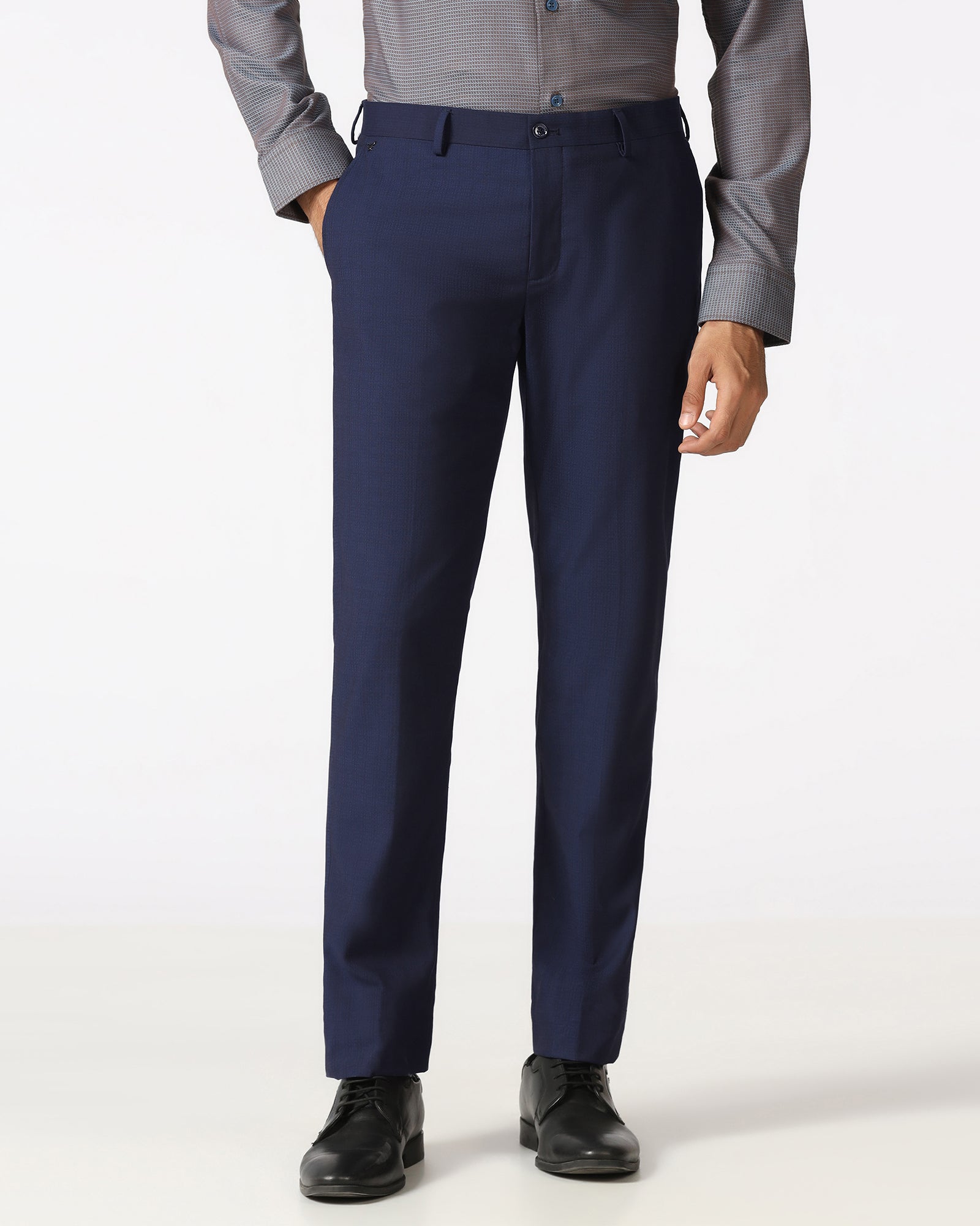 Navy Check Trouser - Baylor