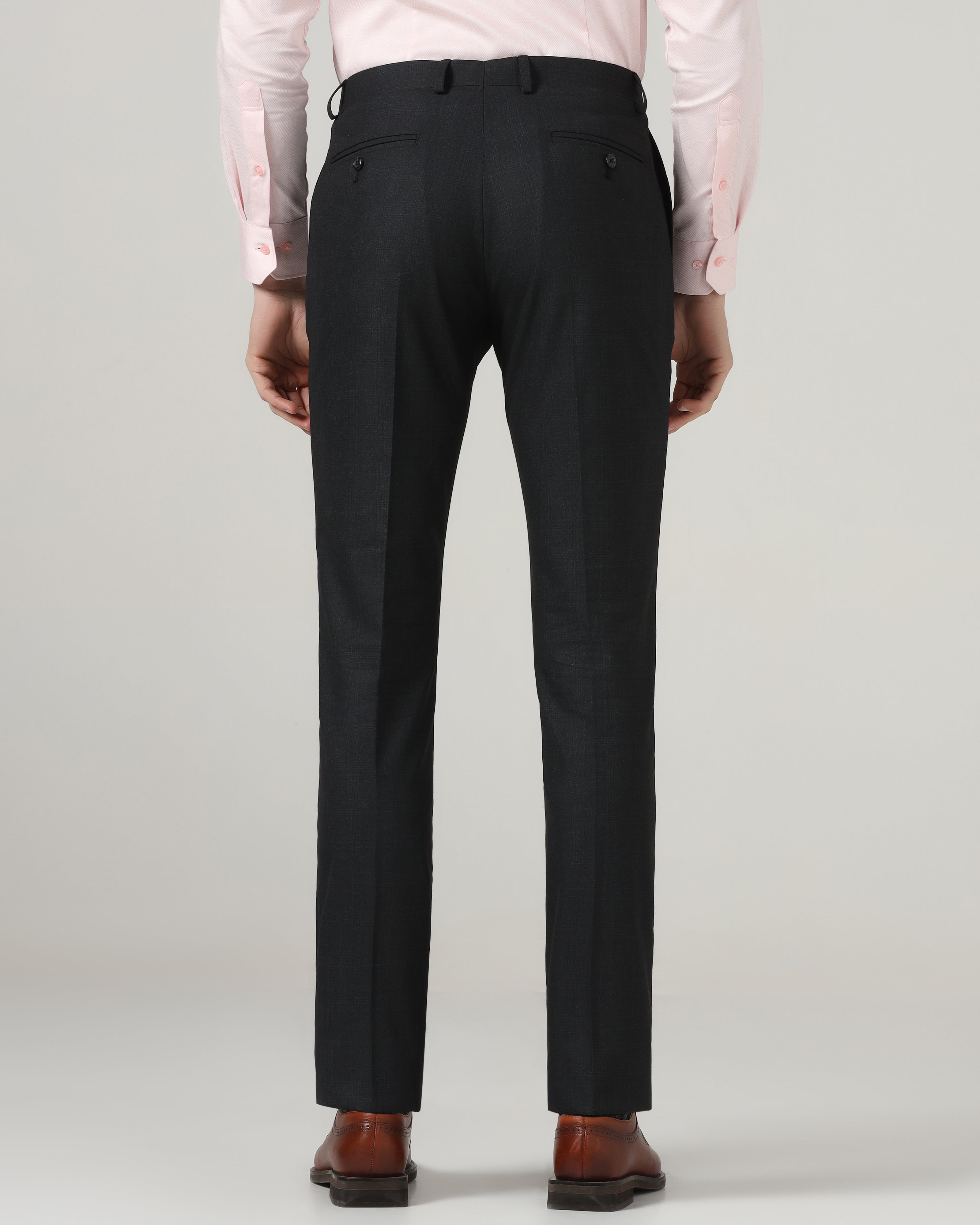 Navy Check Trouser - Stunning