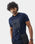 Navy Crew Neck Printed T-Shirt - Donbei