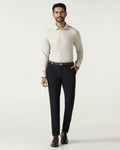 Navy Luxe Solid Trouser - Meter