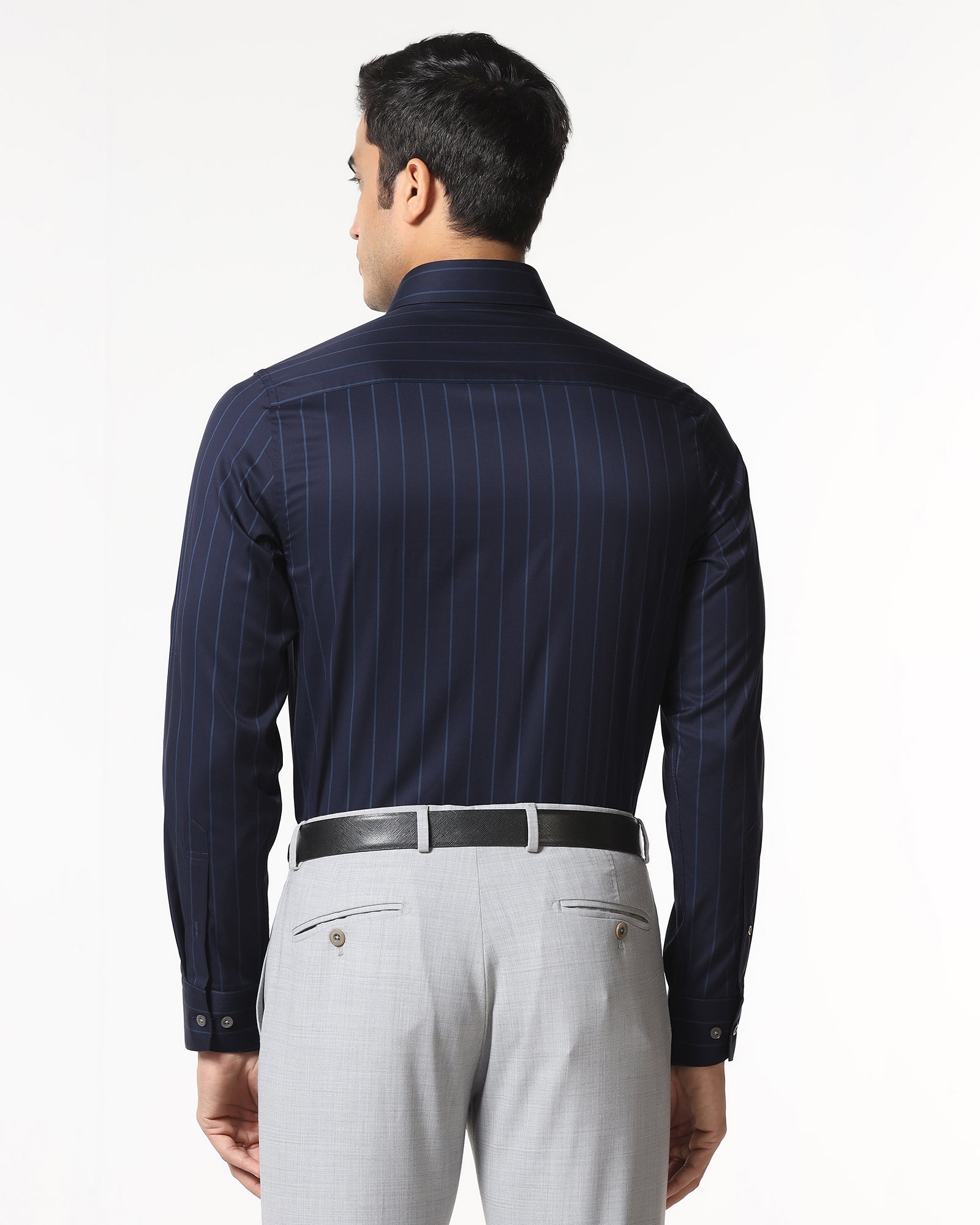 Navy Luxe Stripe Shirt - Stake