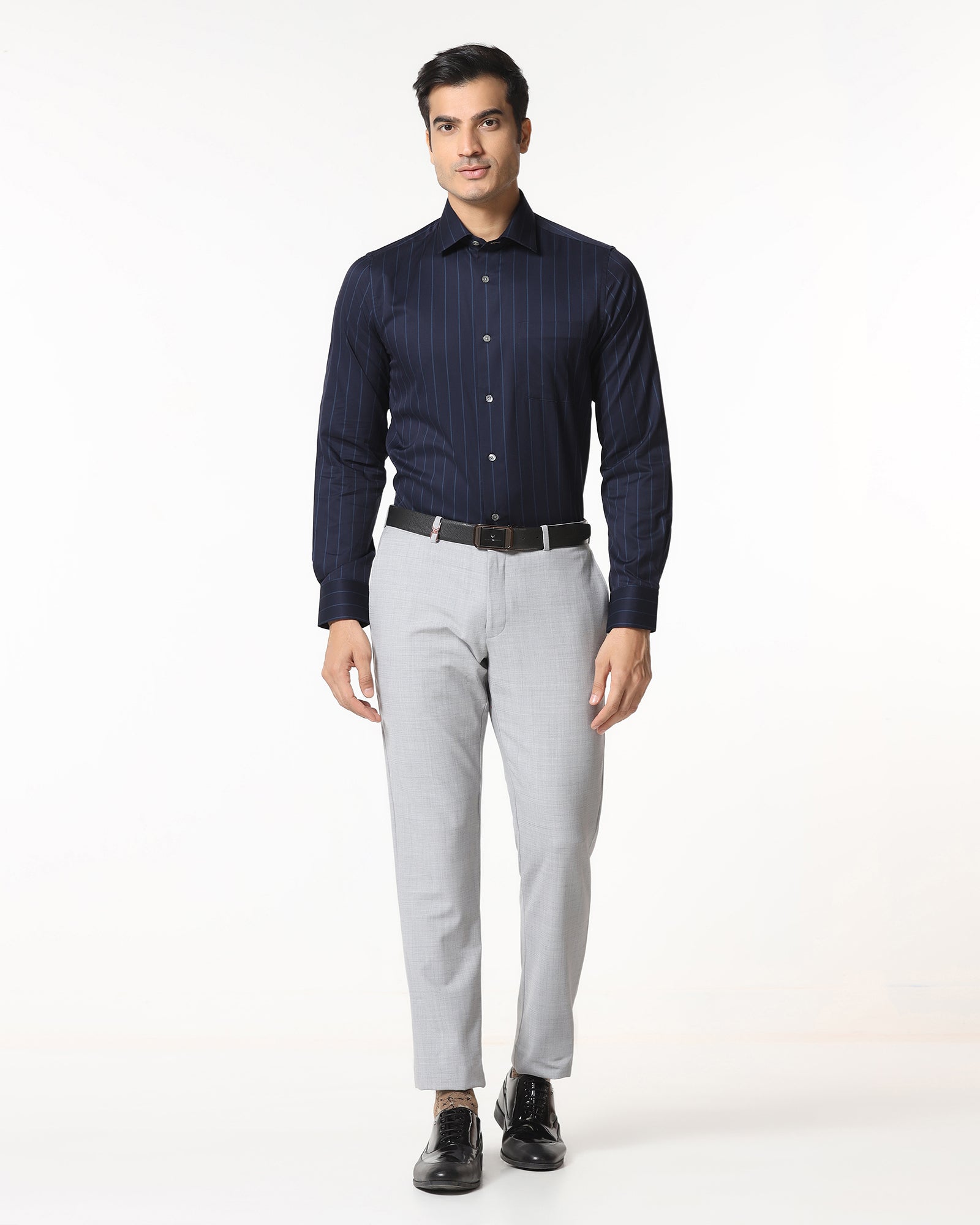 Navy Luxe Stripe Shirt - Stake