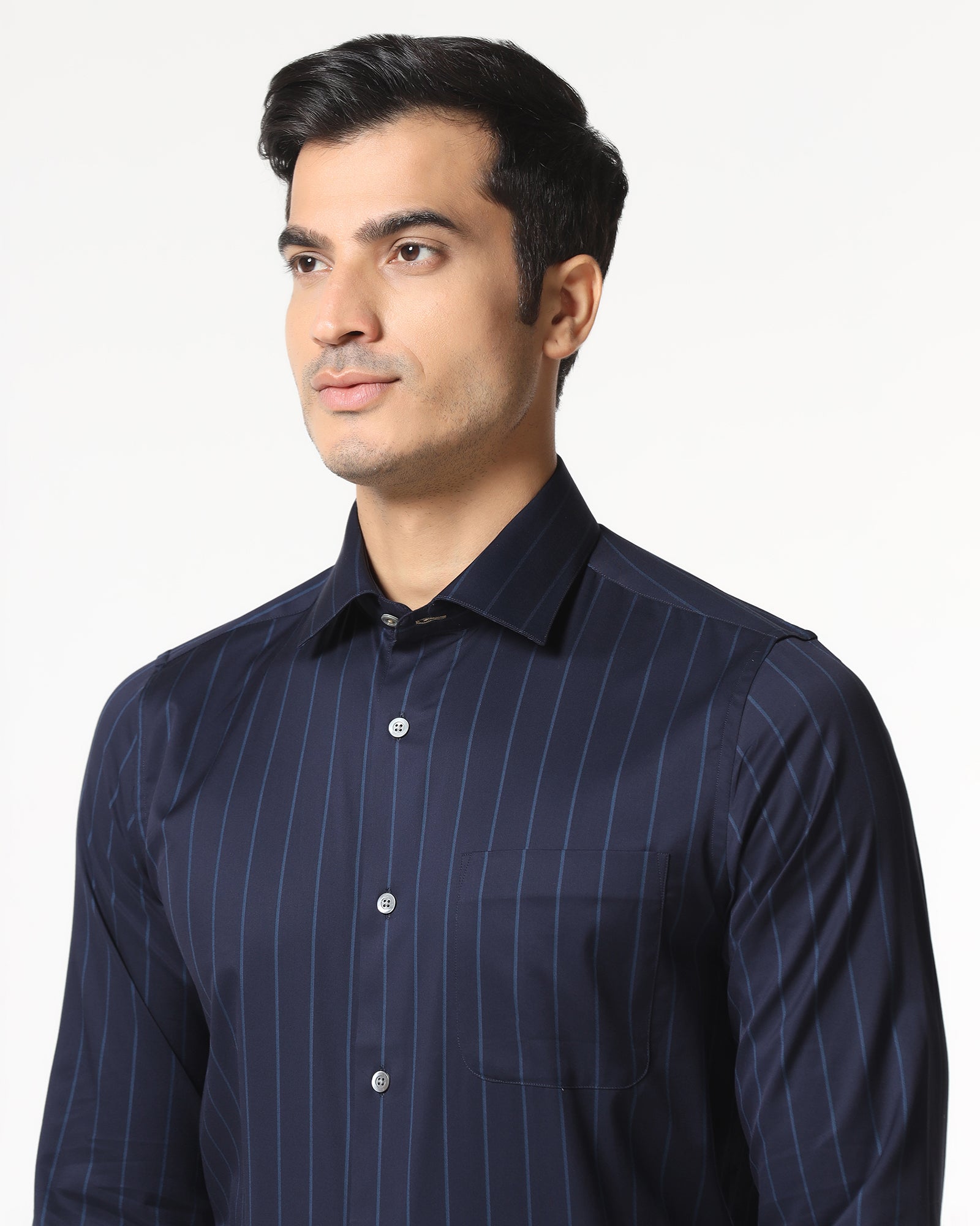 Navy Luxe Stripe Shirt - Stake
