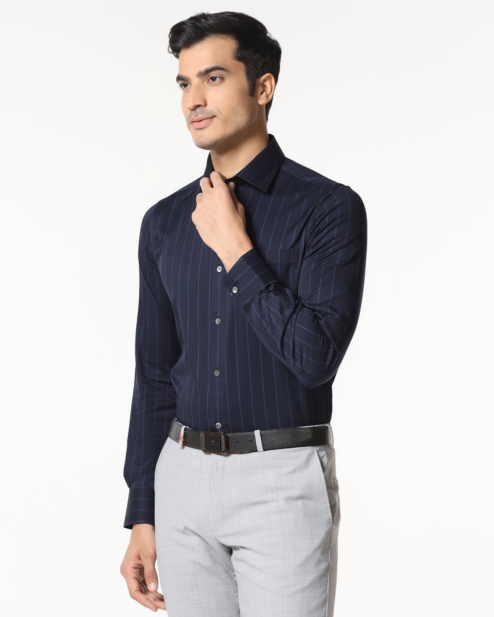 Navy Luxe Stripe Shirt - Stake