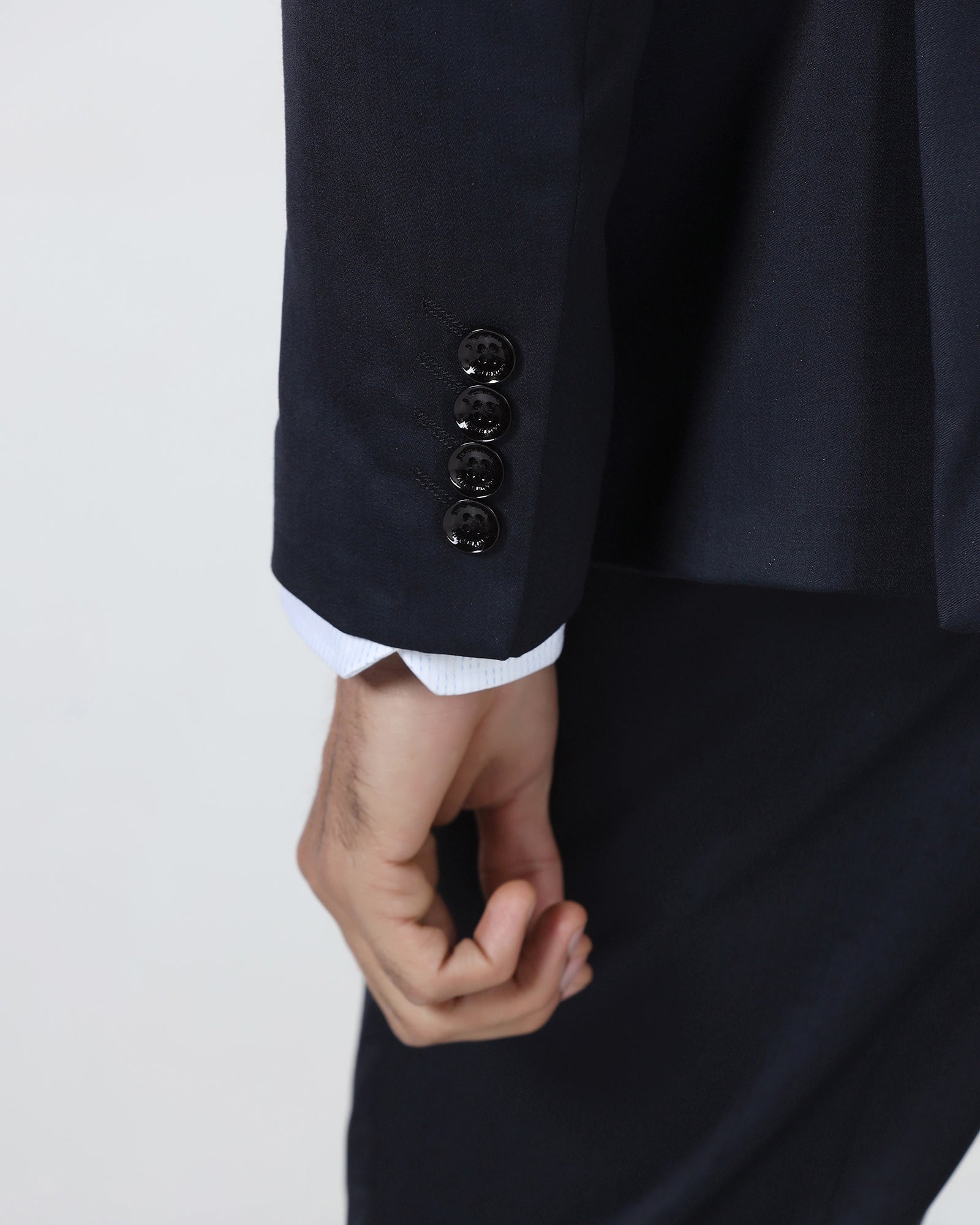 Navy Luxe Textured Suits - Pixel