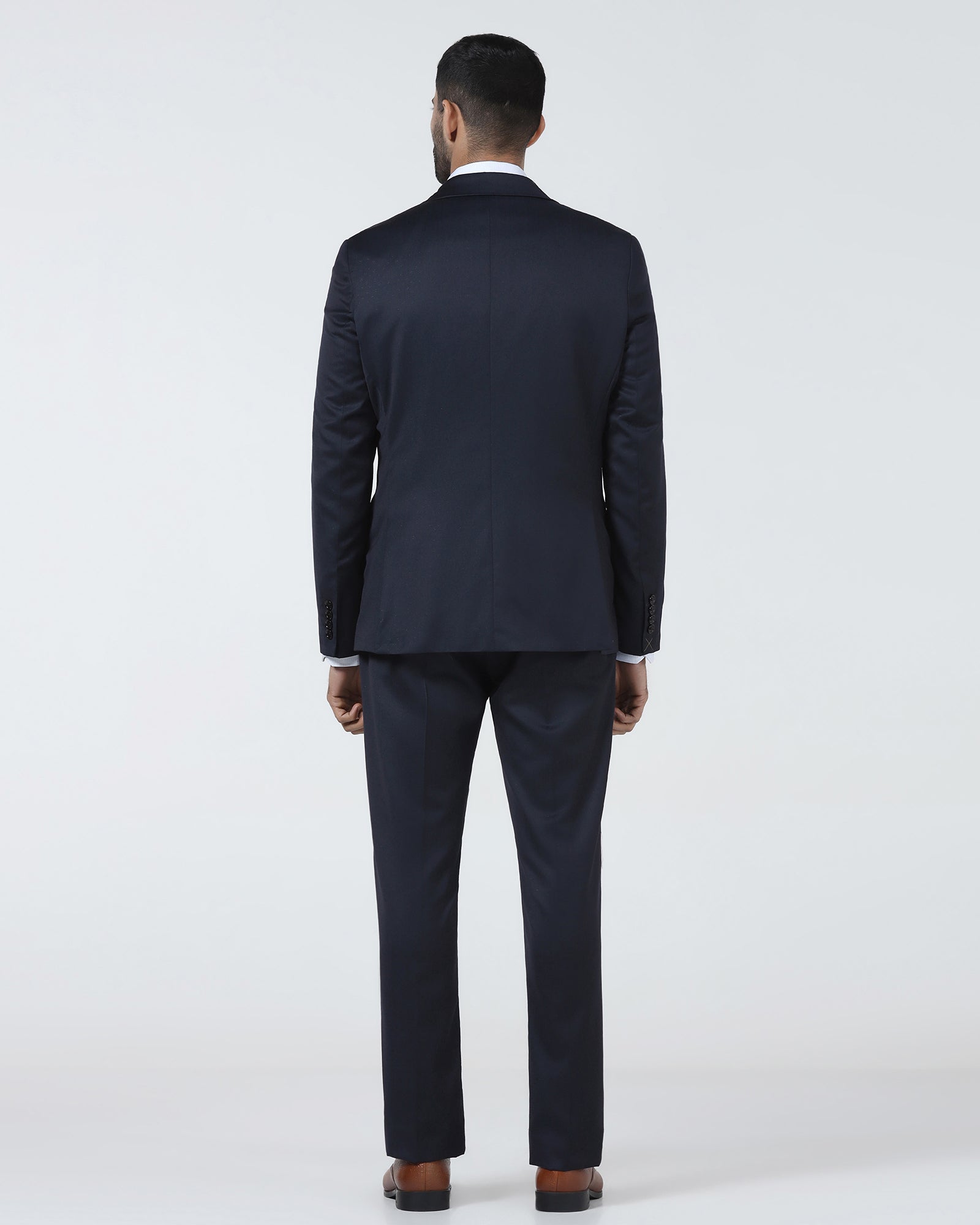 Navy Luxe Textured Suits - Pixel