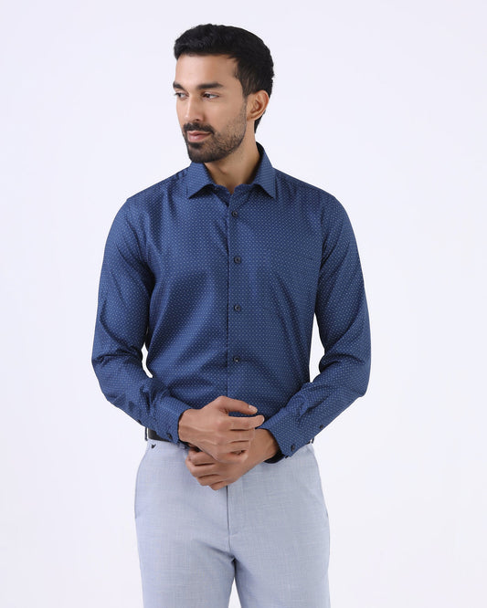 Navy Printed Shirt - Eagle