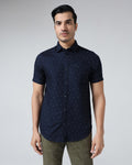Navy Printed Shirt - Fylor