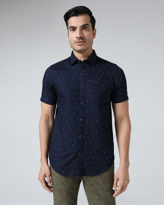 Navy Printed Shirt - Fylor