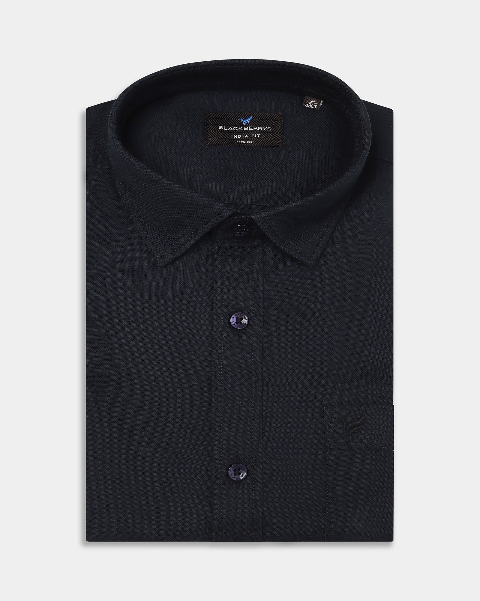 Navy Printed Shirt - Gebbew