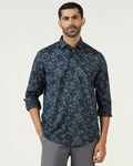 Navy Printed Shirt - Holten