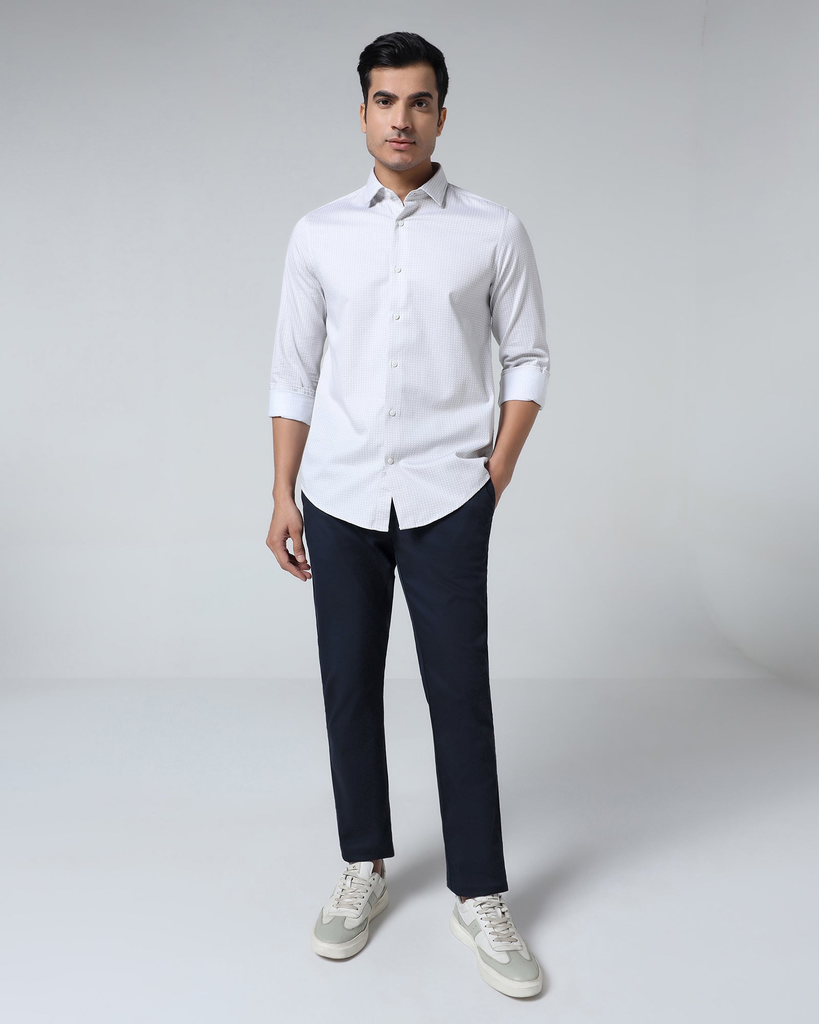 Navy Solid Khaki - Hemlock