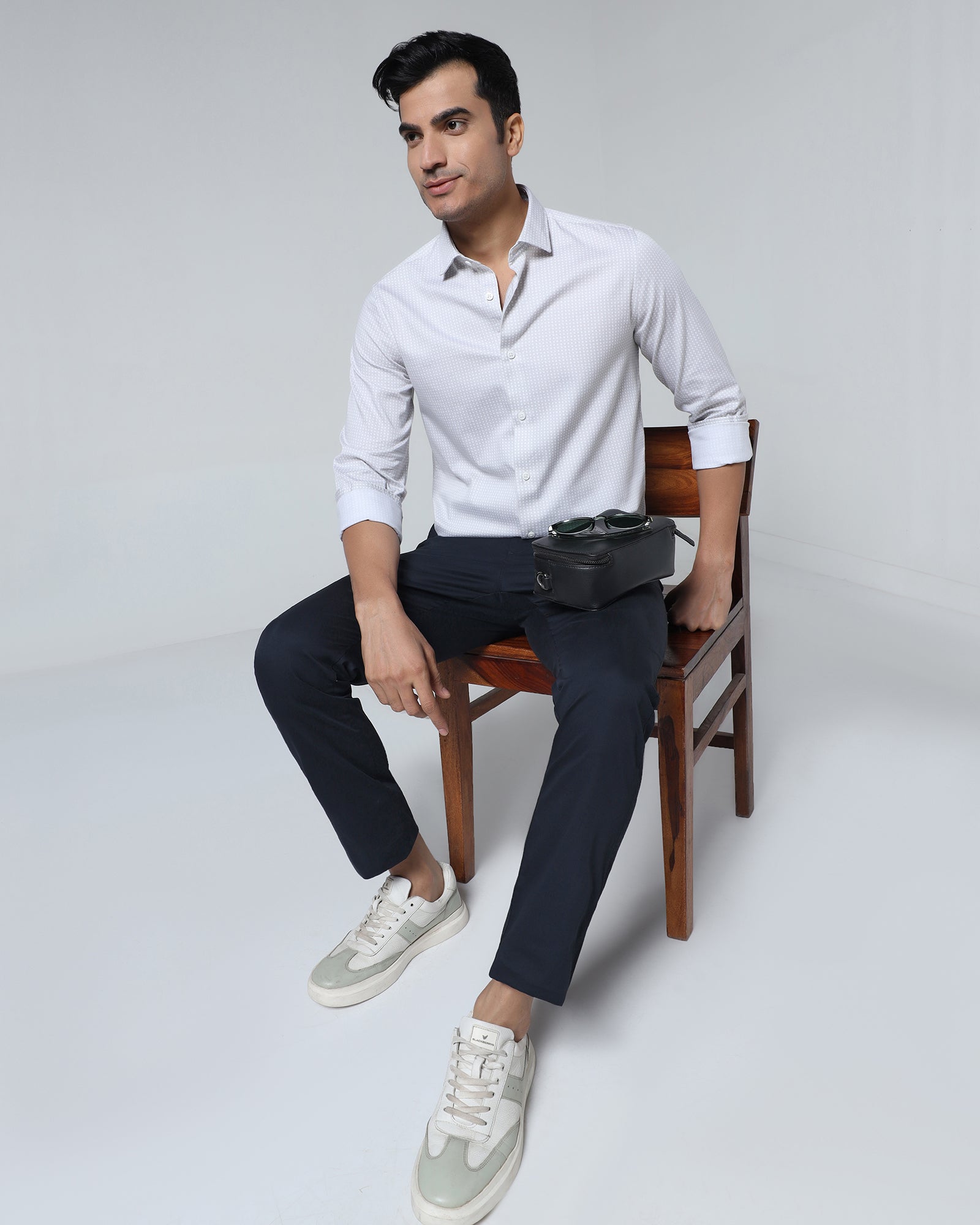 Navy Solid Khaki - Hemlock