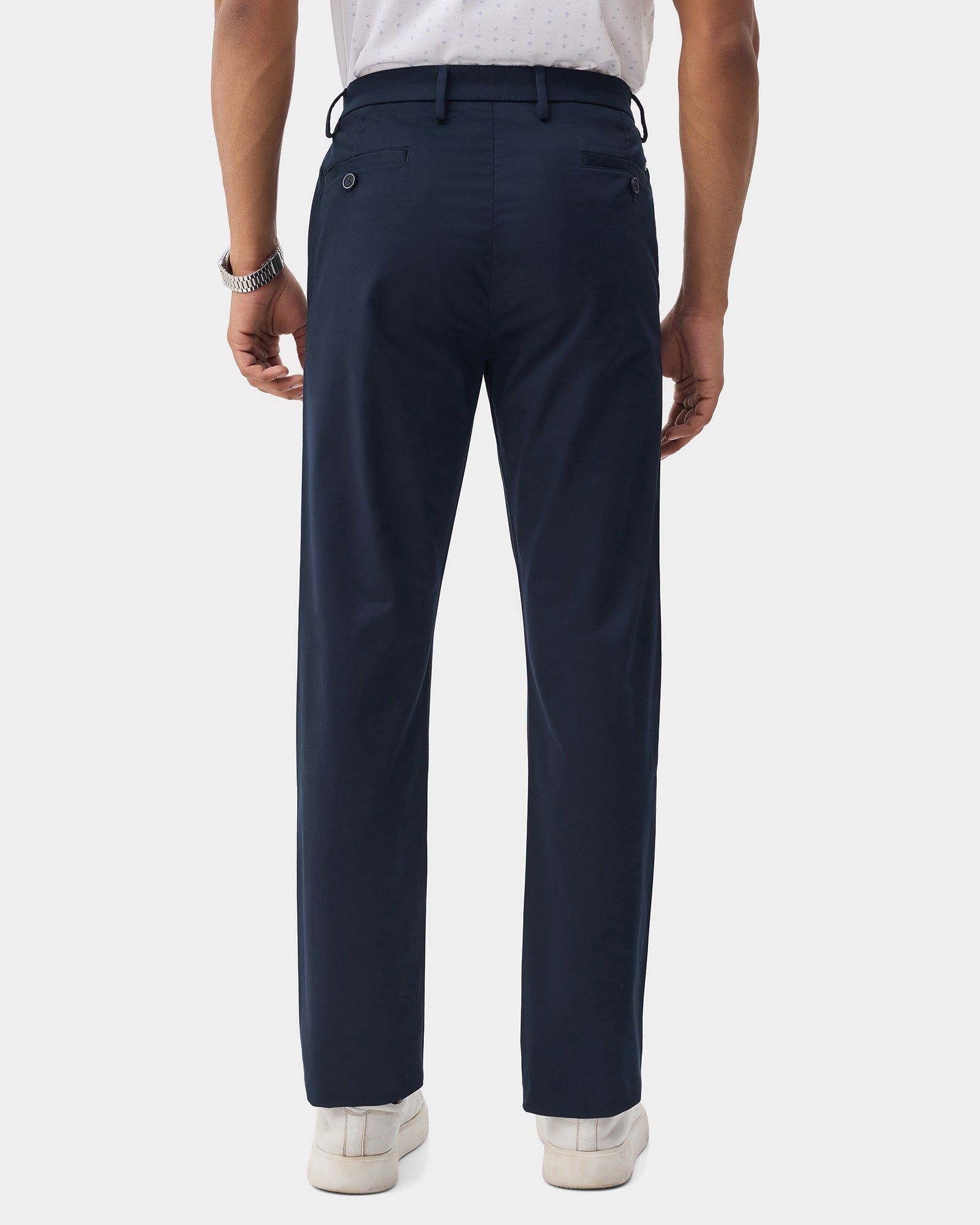 Navy Solid Khakis - Kolt
