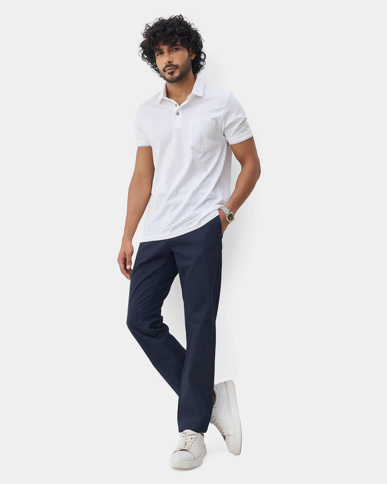 Navy Solid Khakis - Kolt