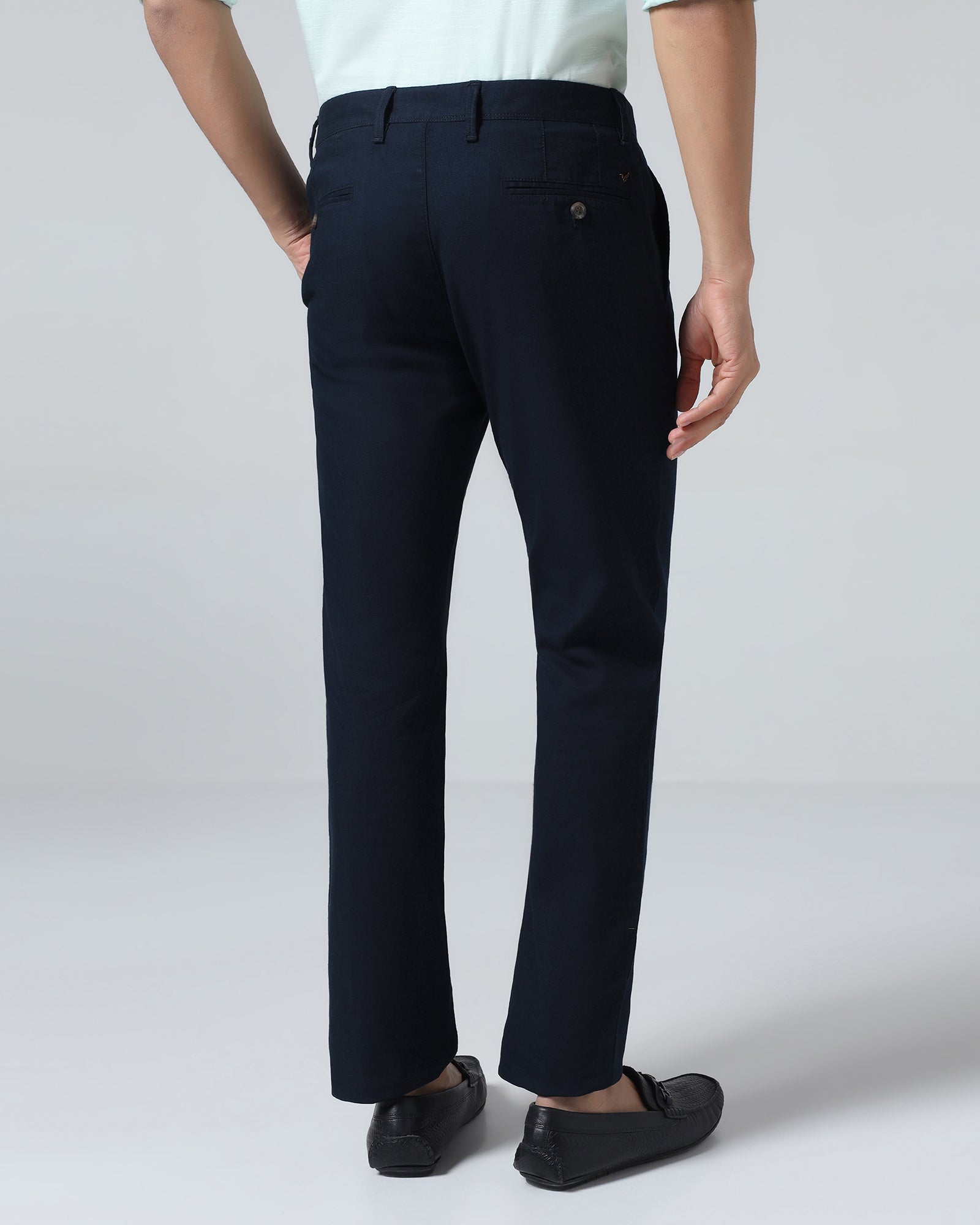 Navy Solid Khakis - Marley