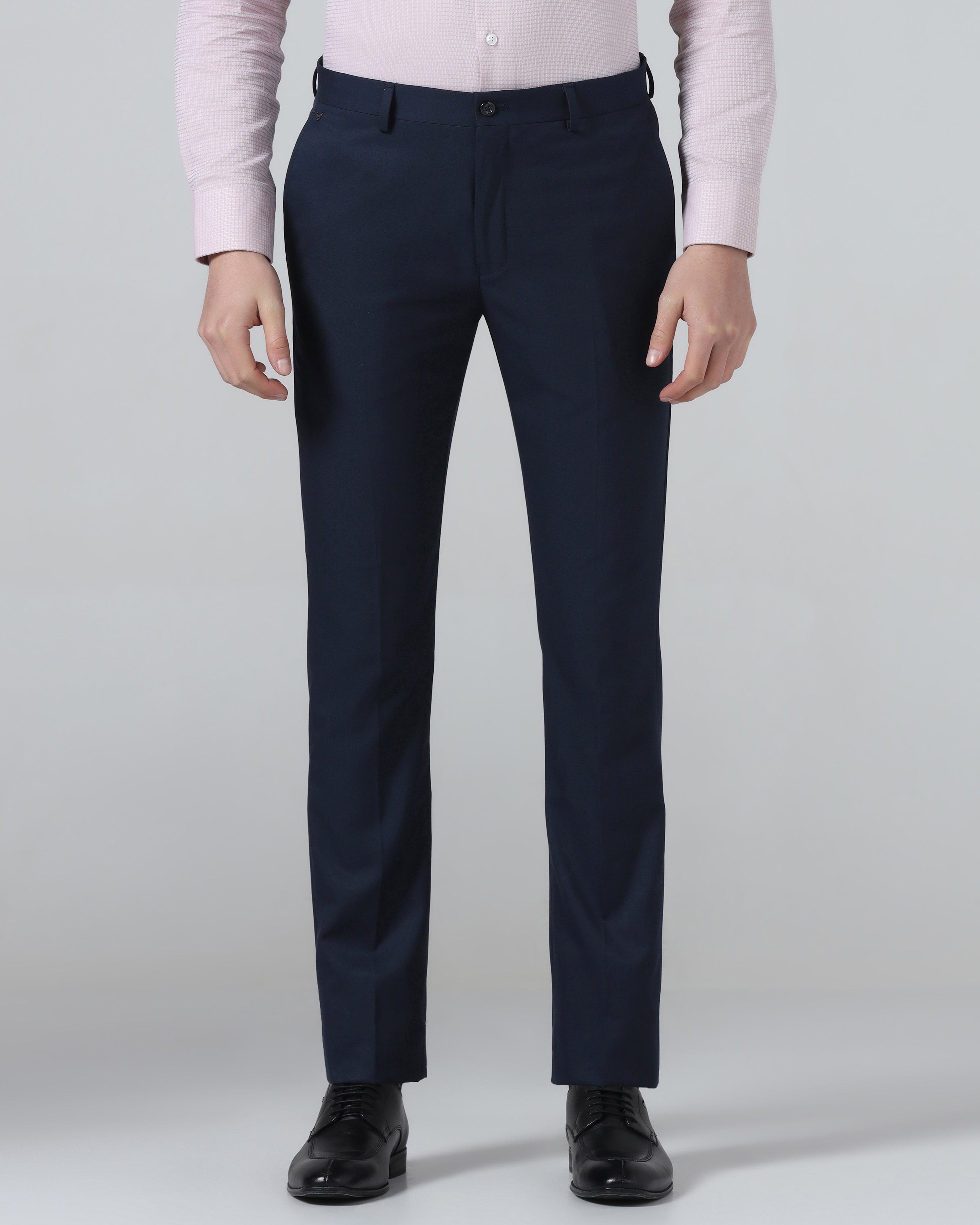 Navy Solid Trouser