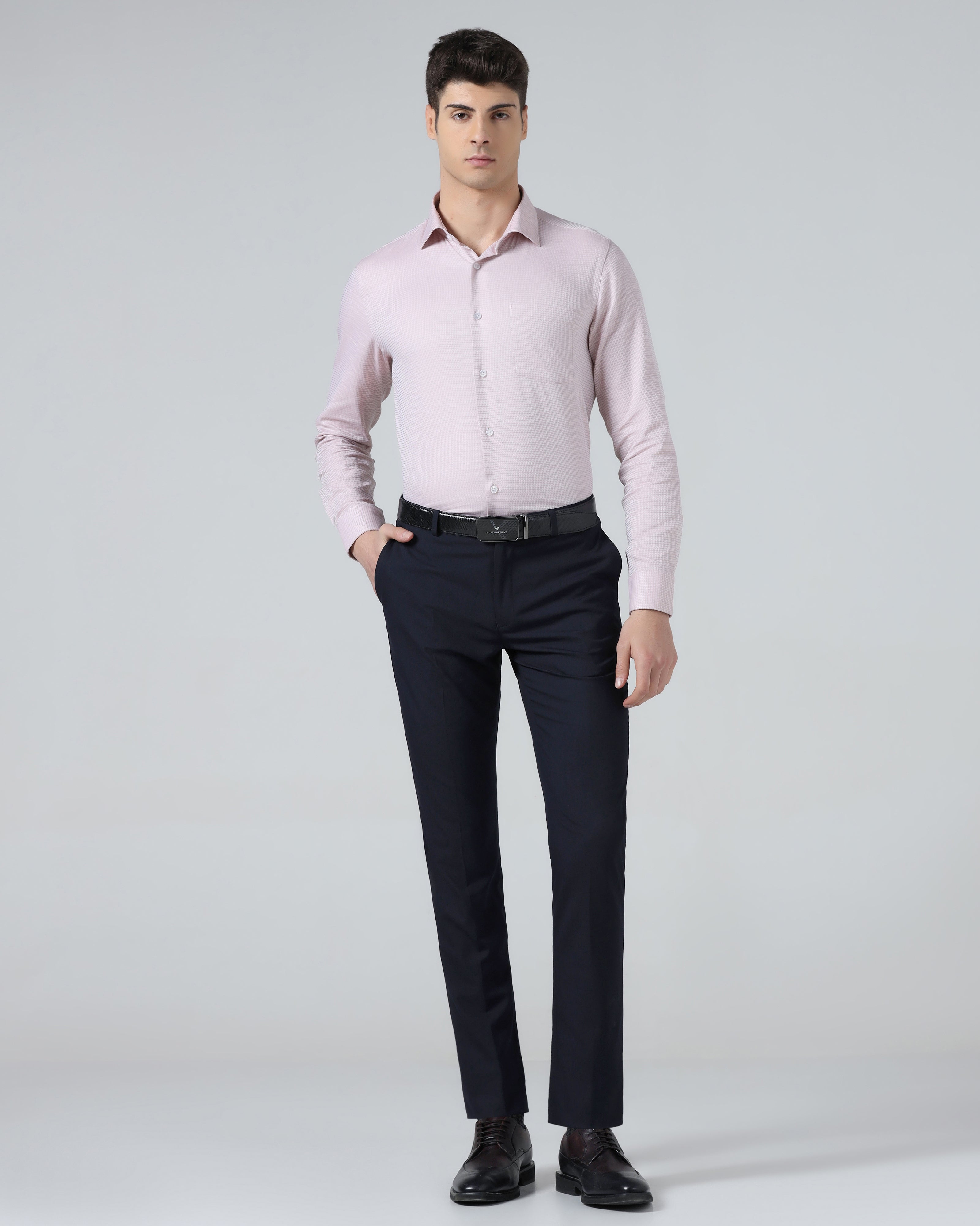 Navy Solid Trouser