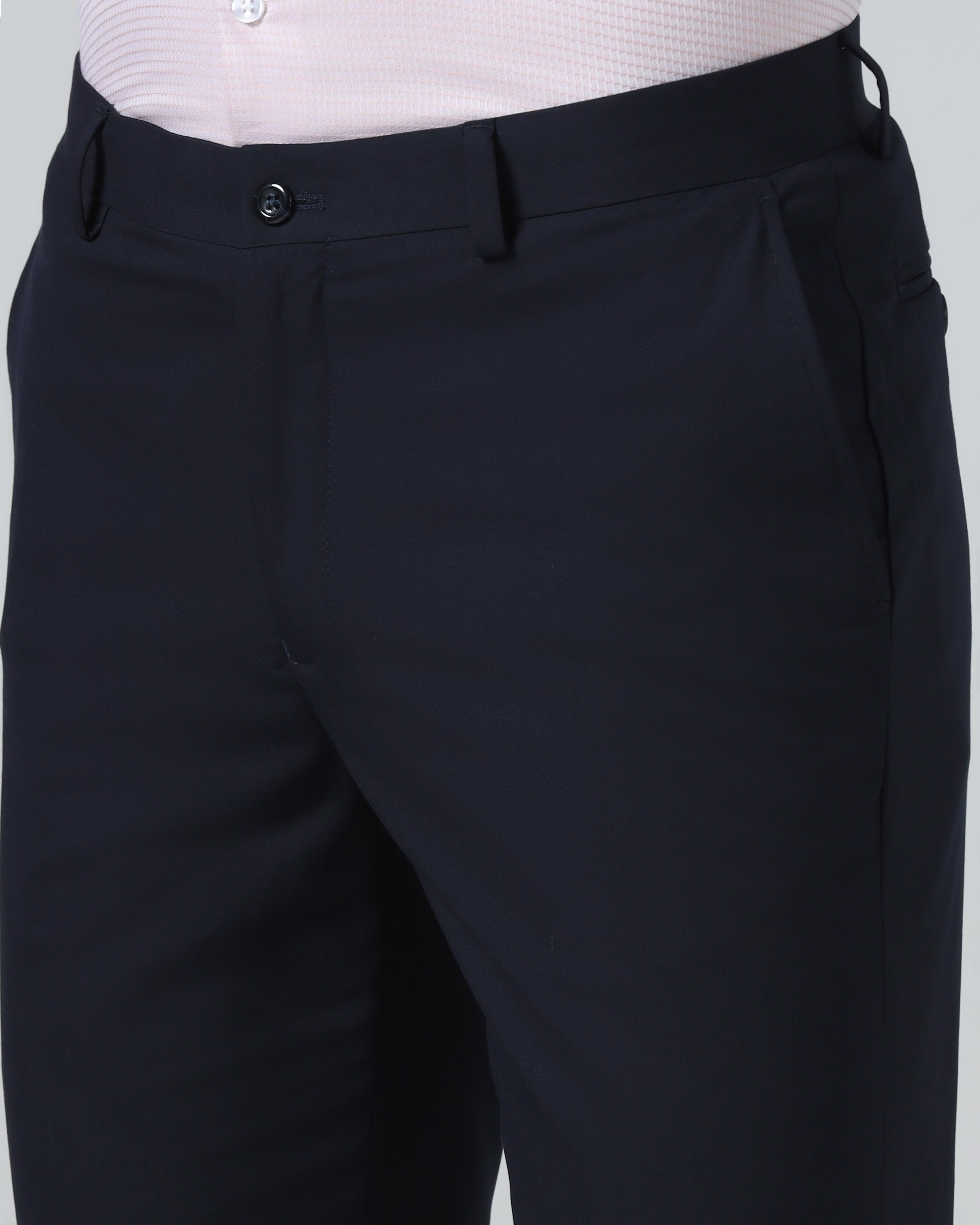 Navy Solid Trouser