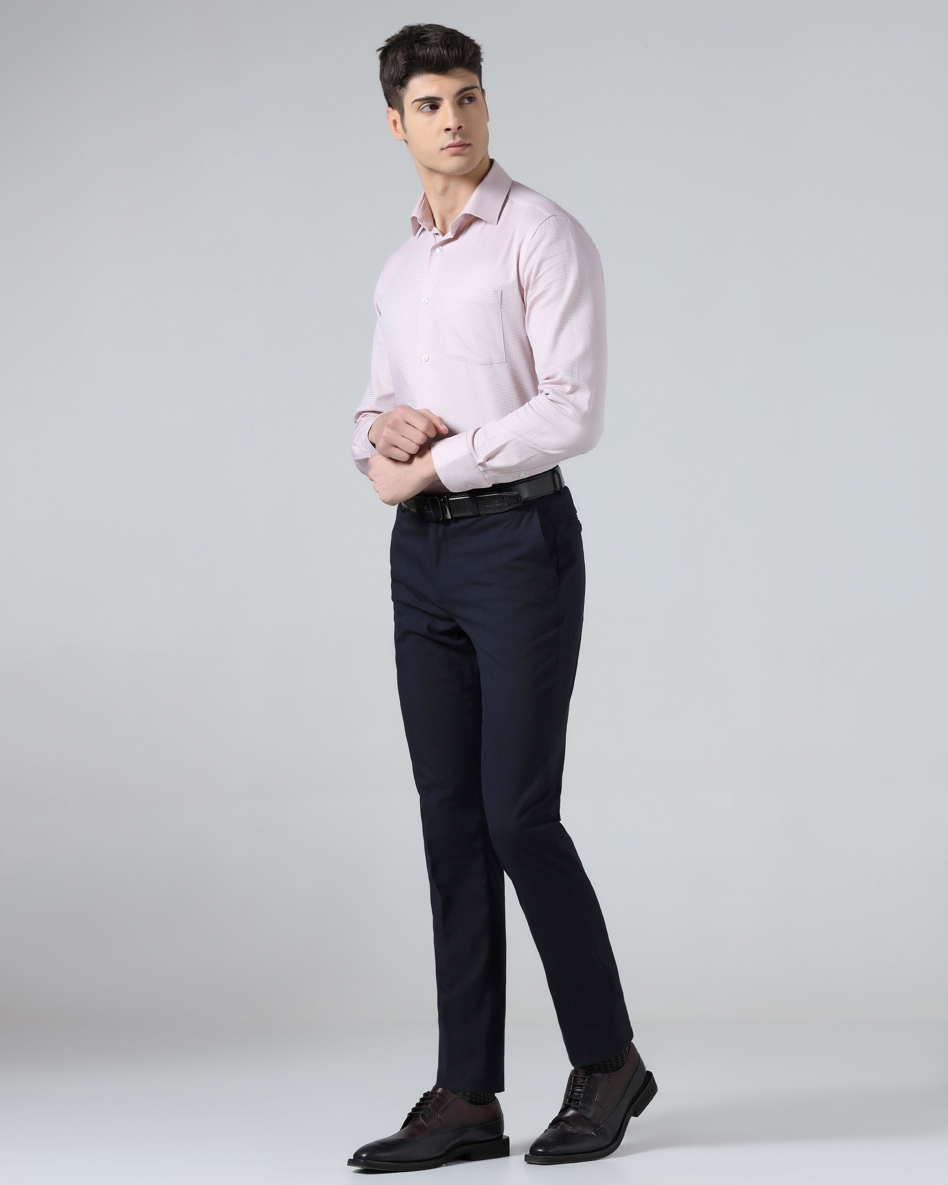 Navy Solid Trouser