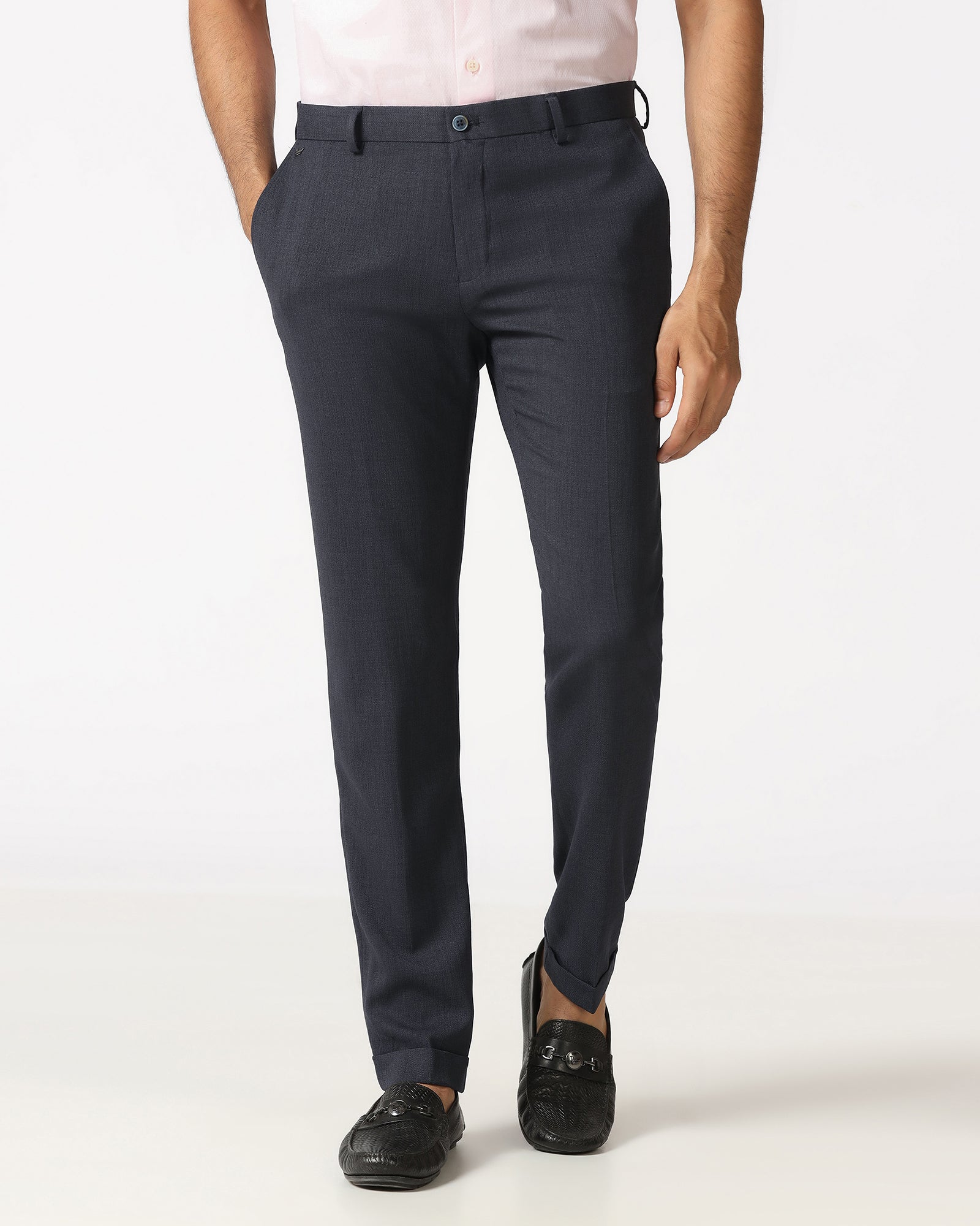 Navy Solid Trouser - Icon