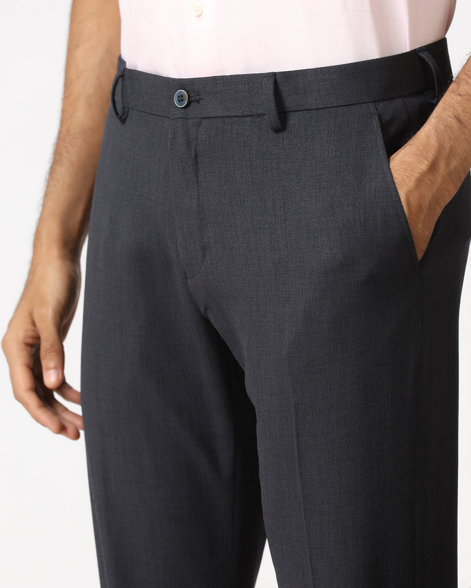 Navy Solid Trouser - Icon