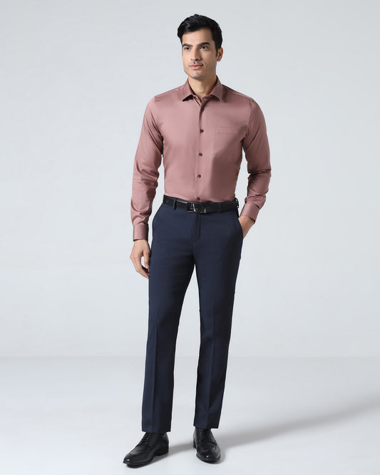 Navy Solid Trouser - Kings