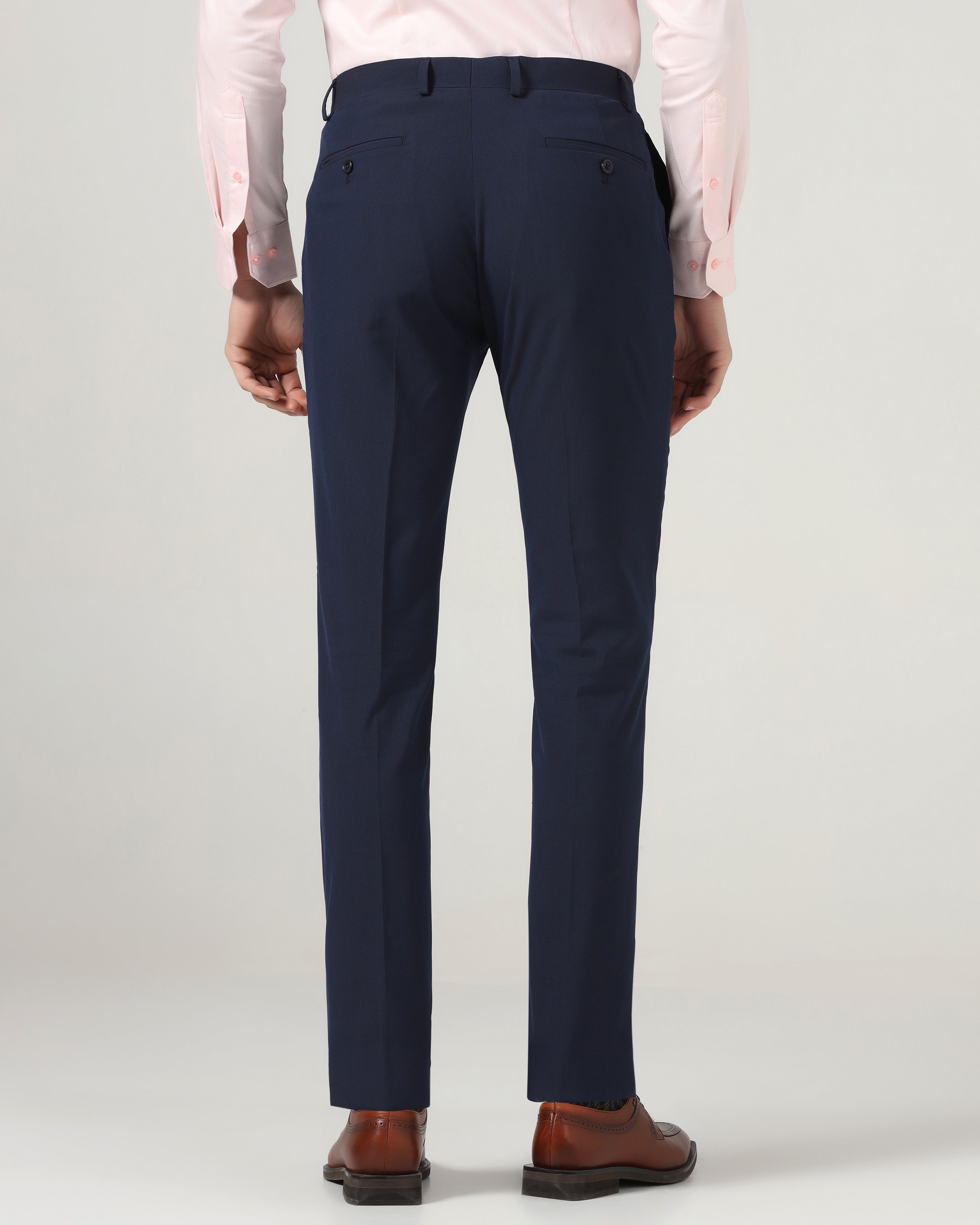Navy Solid Trouser