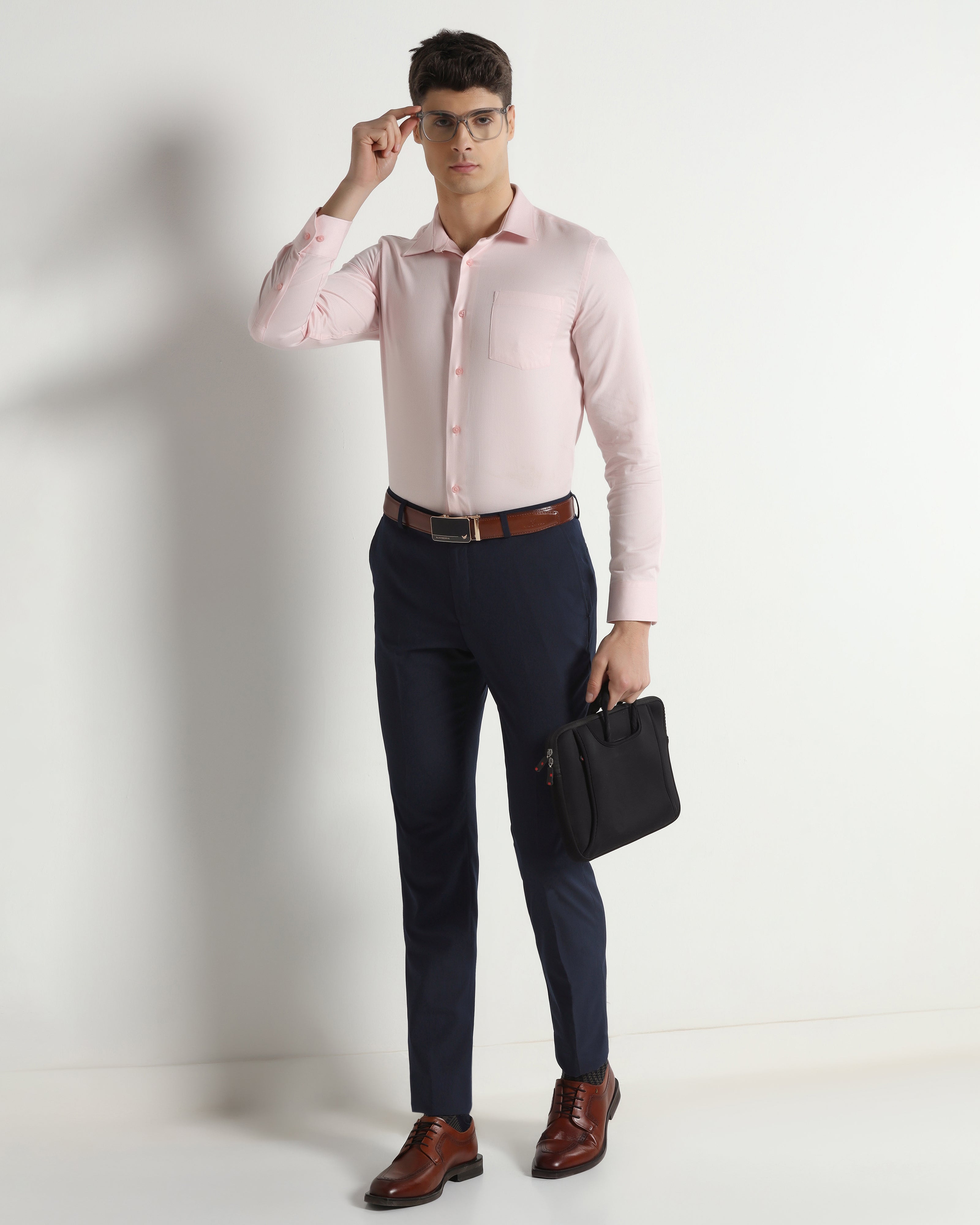 Navy Solid Trouser
