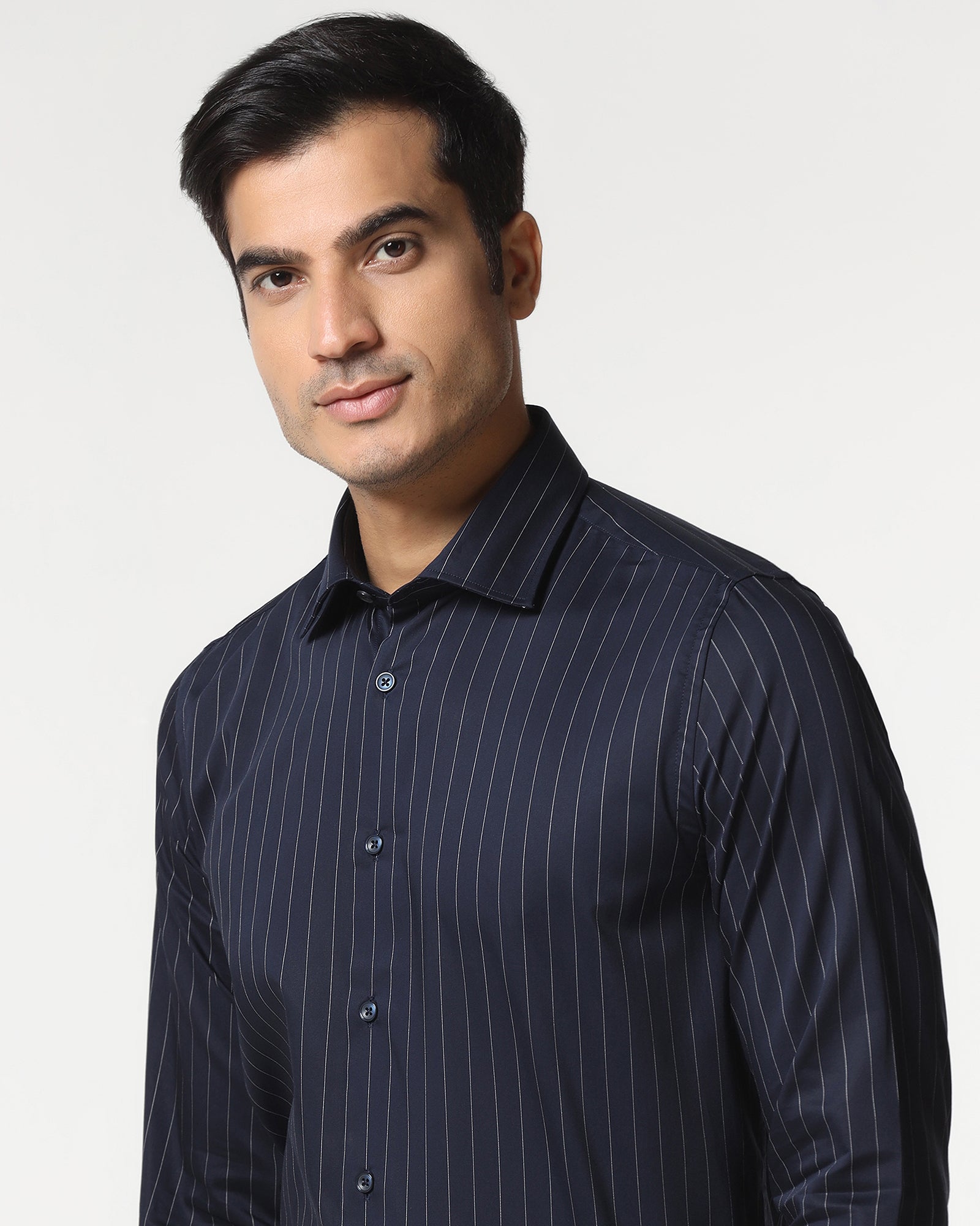 Navy Stripe Shirt - Eager