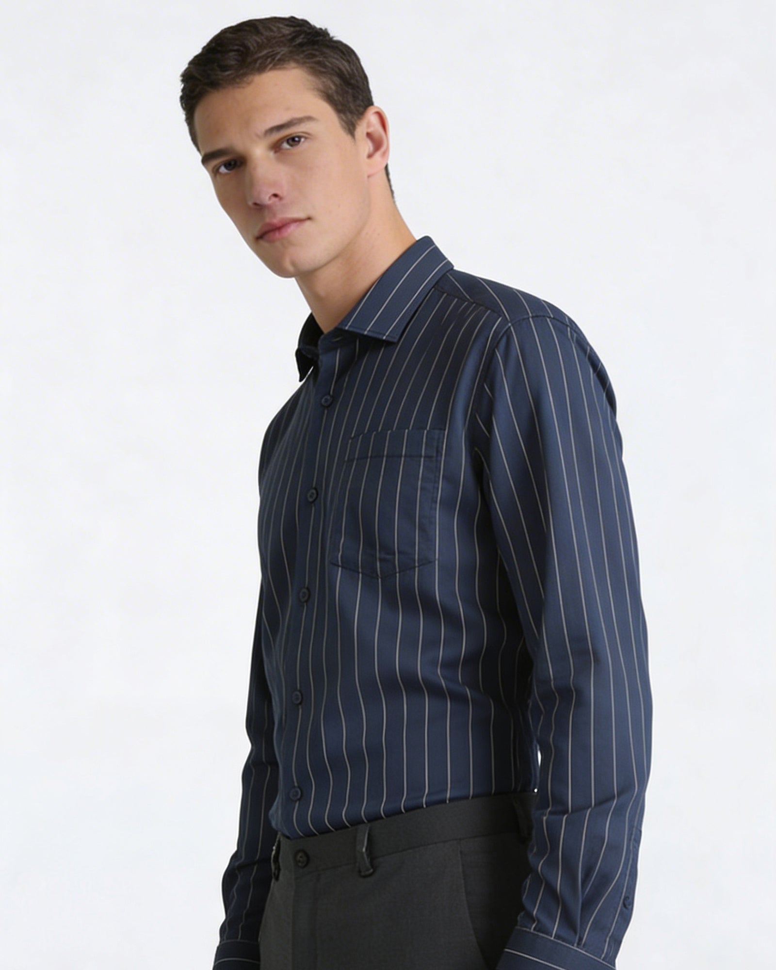 Navy Stripe Shirt