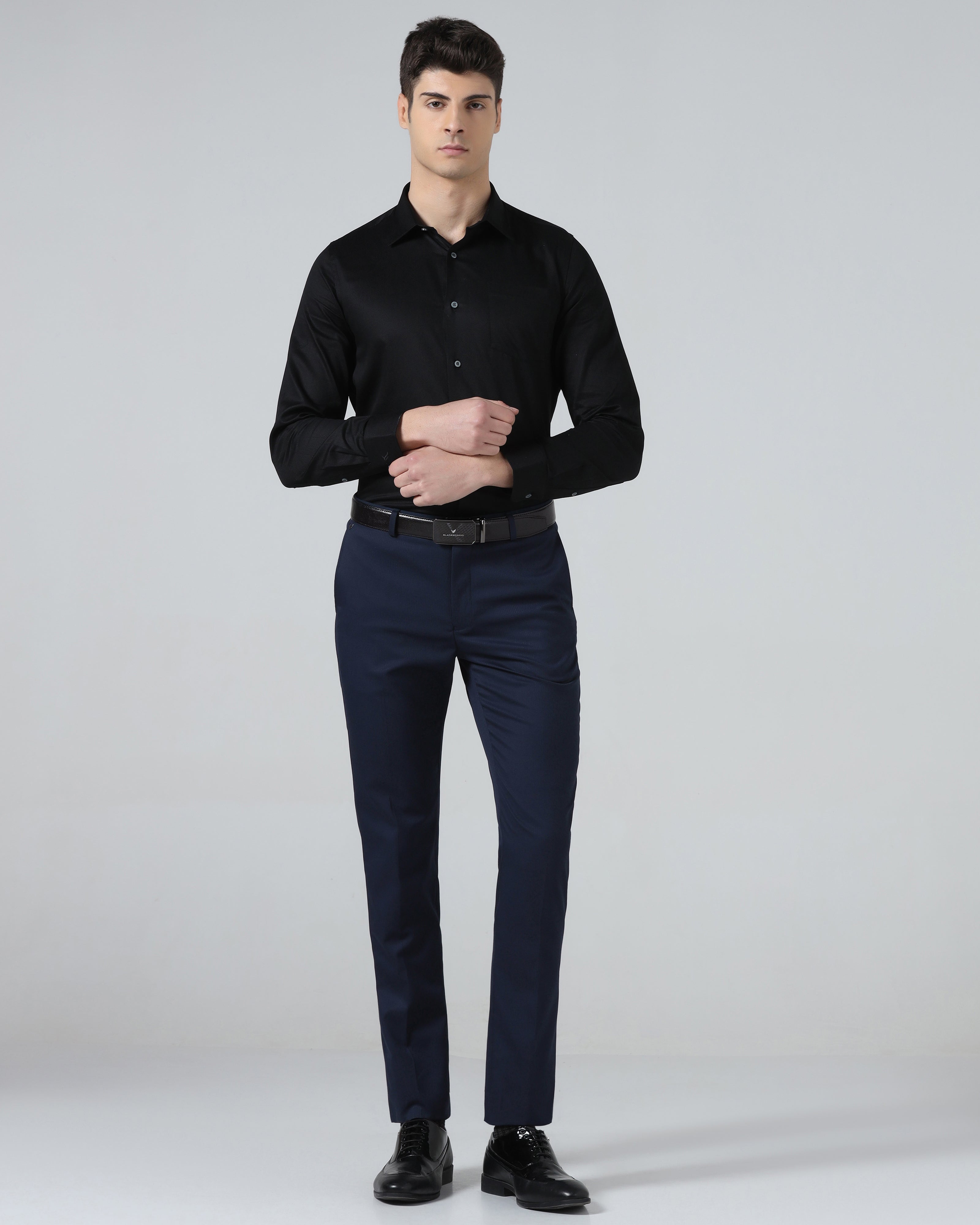 Navy Stripe Trouser