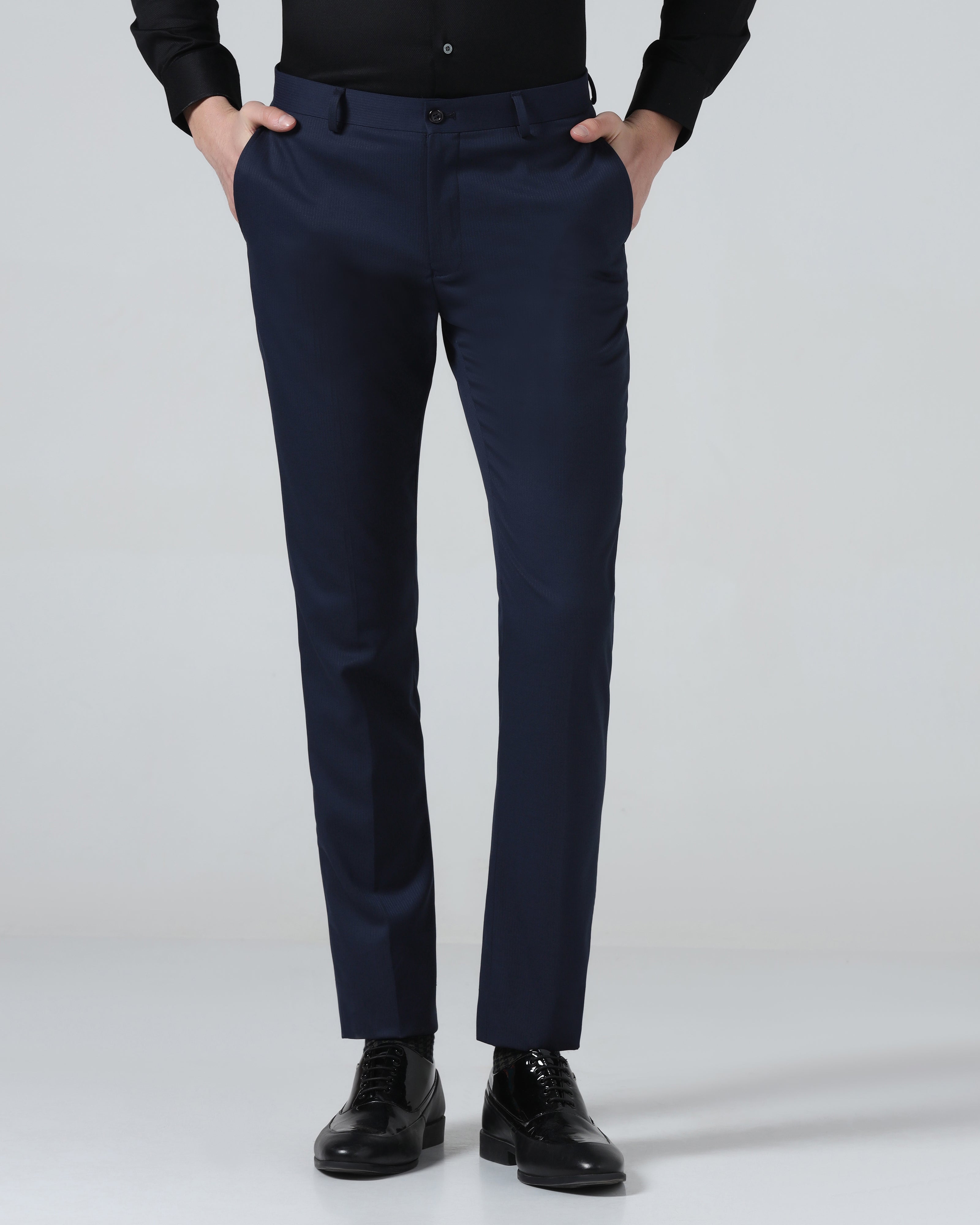 Navy Stripe Trouser