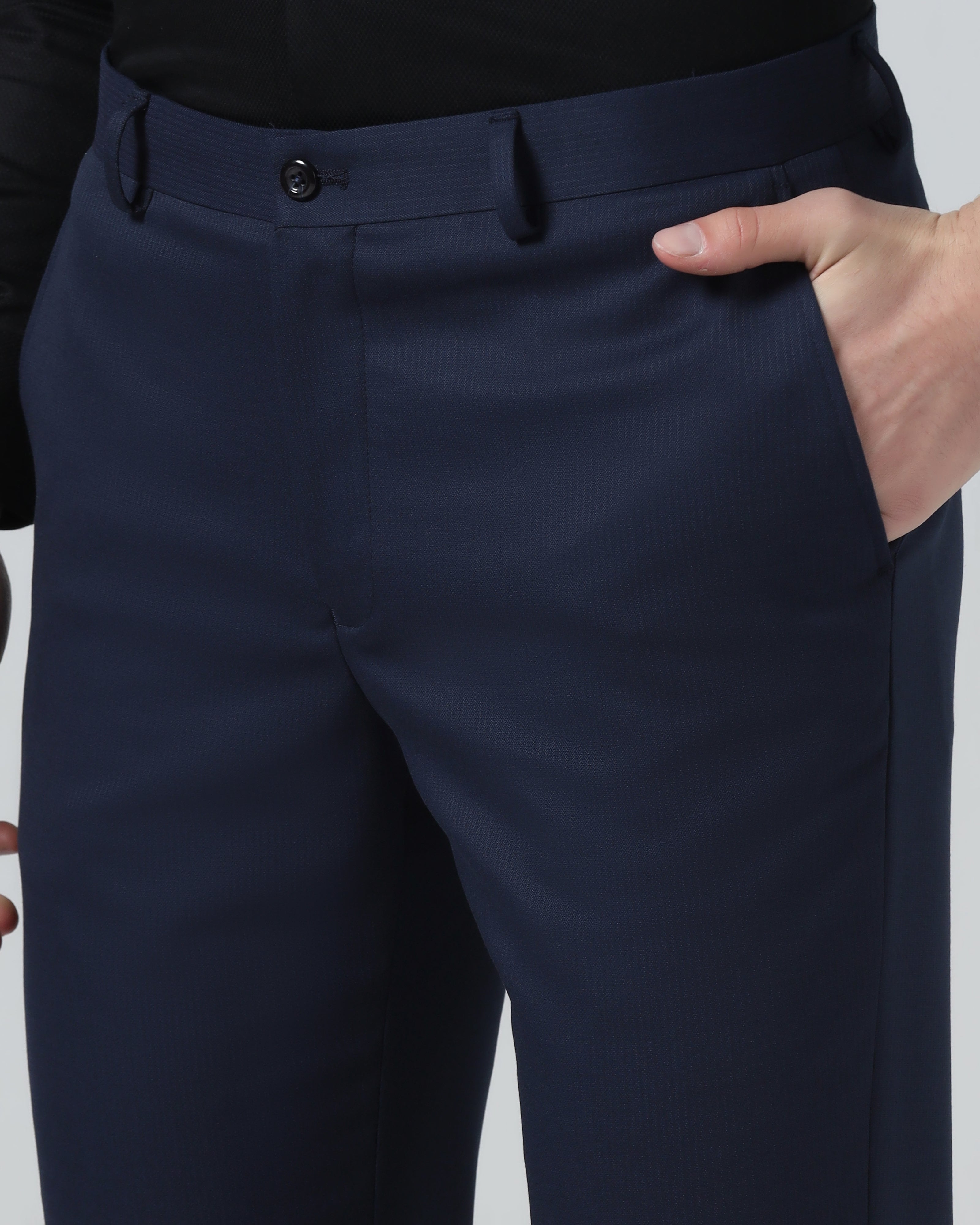 Navy Stripe Trouser